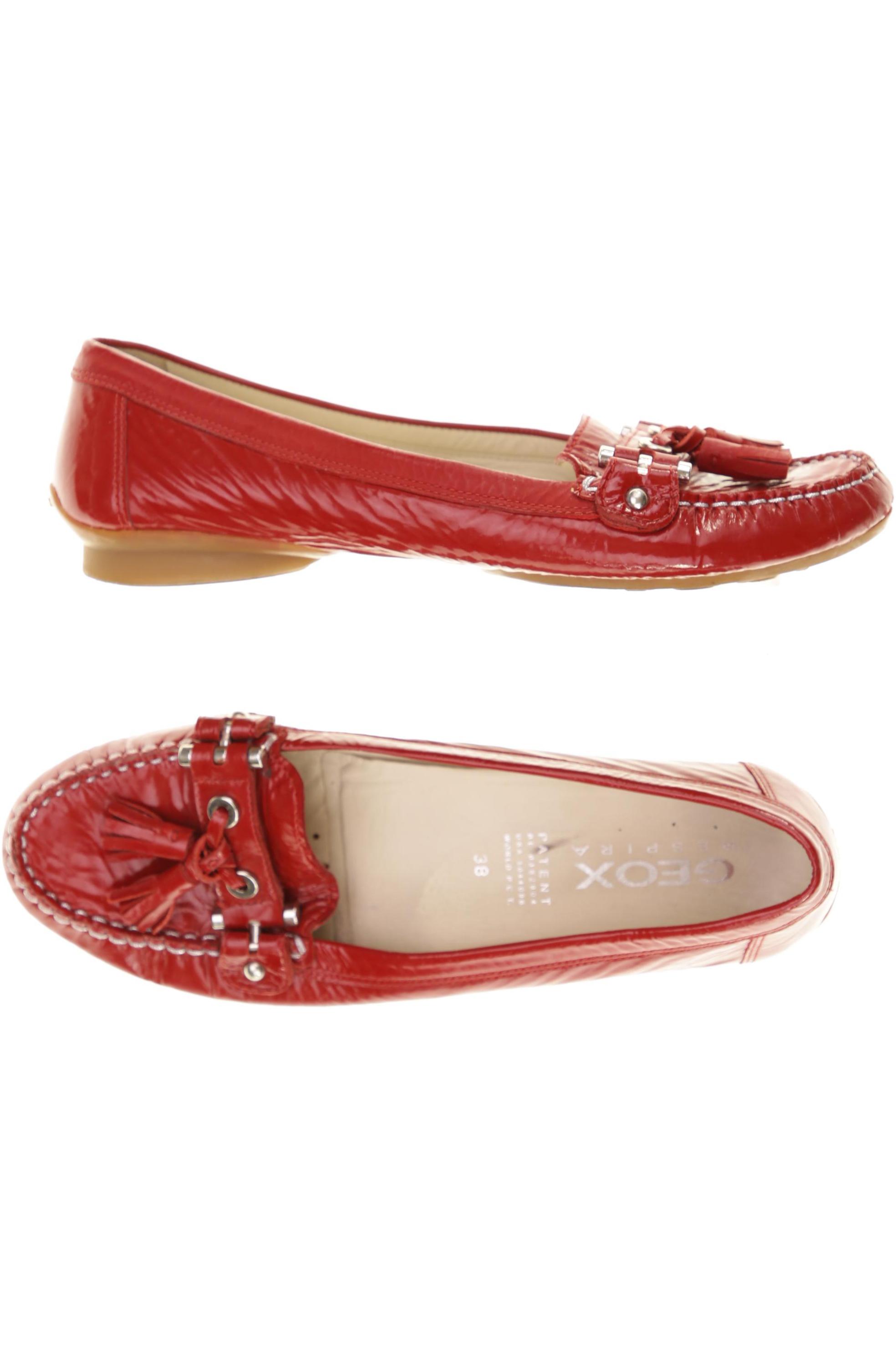 

Geox Damen Halbschuh, rot, Gr. 38