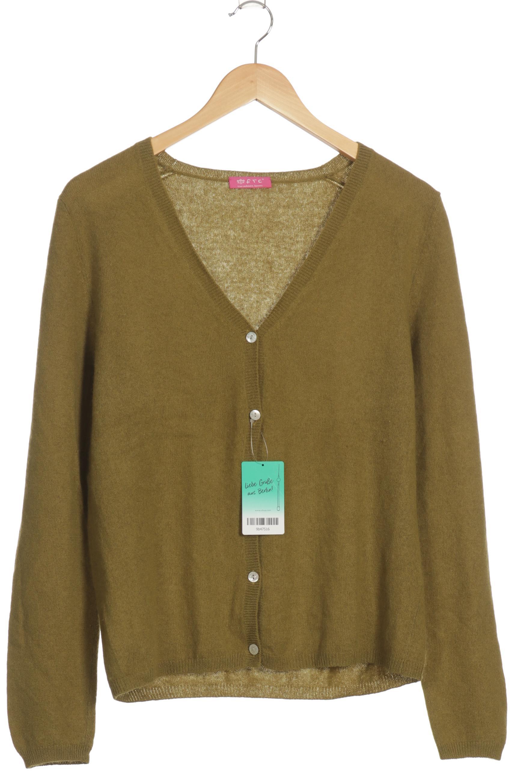 

FTC Cashmere Damen Strickjacke, grün, Gr.