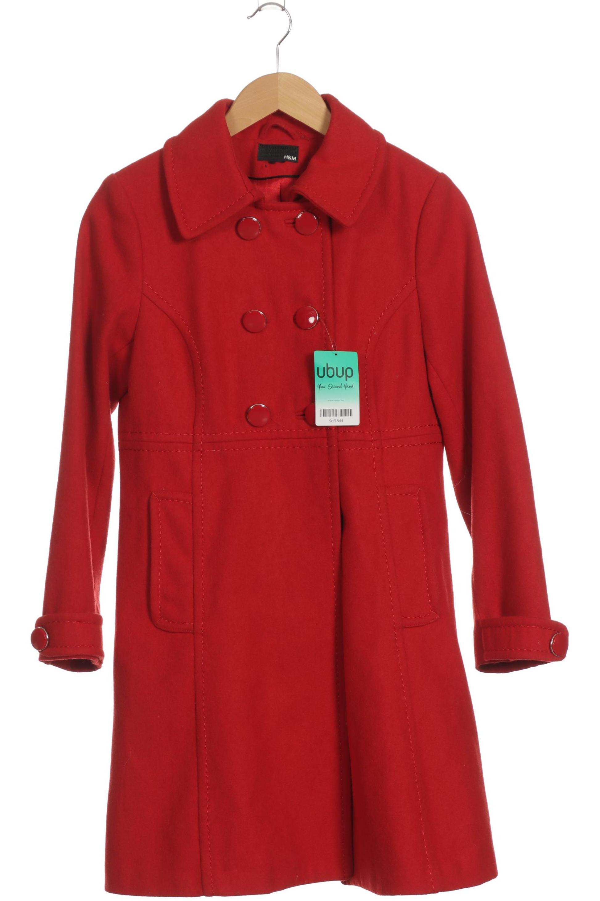 

H&M Damen Mantel, rot, Gr.