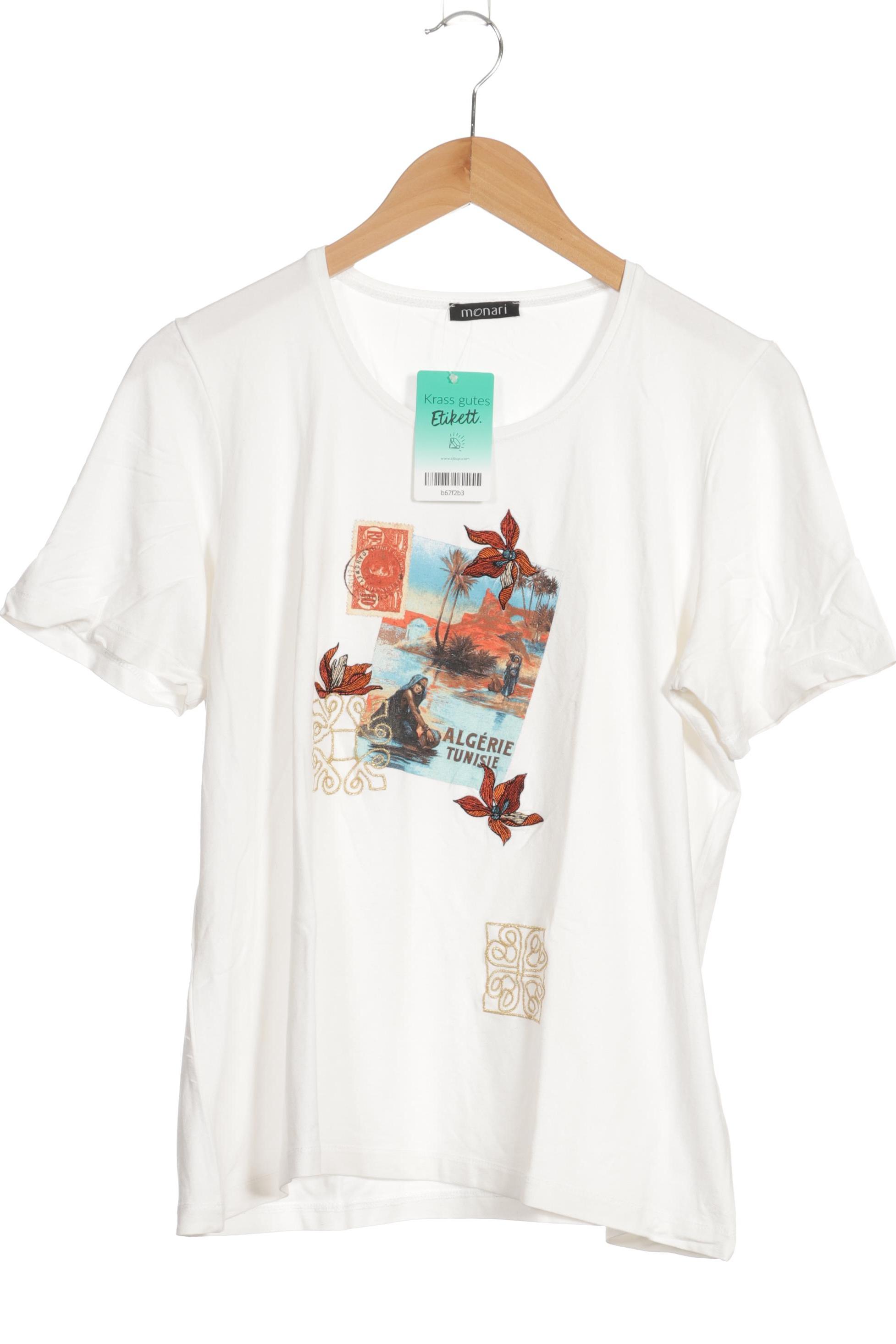 

monari Damen T-Shirt, weiß, Gr. 44