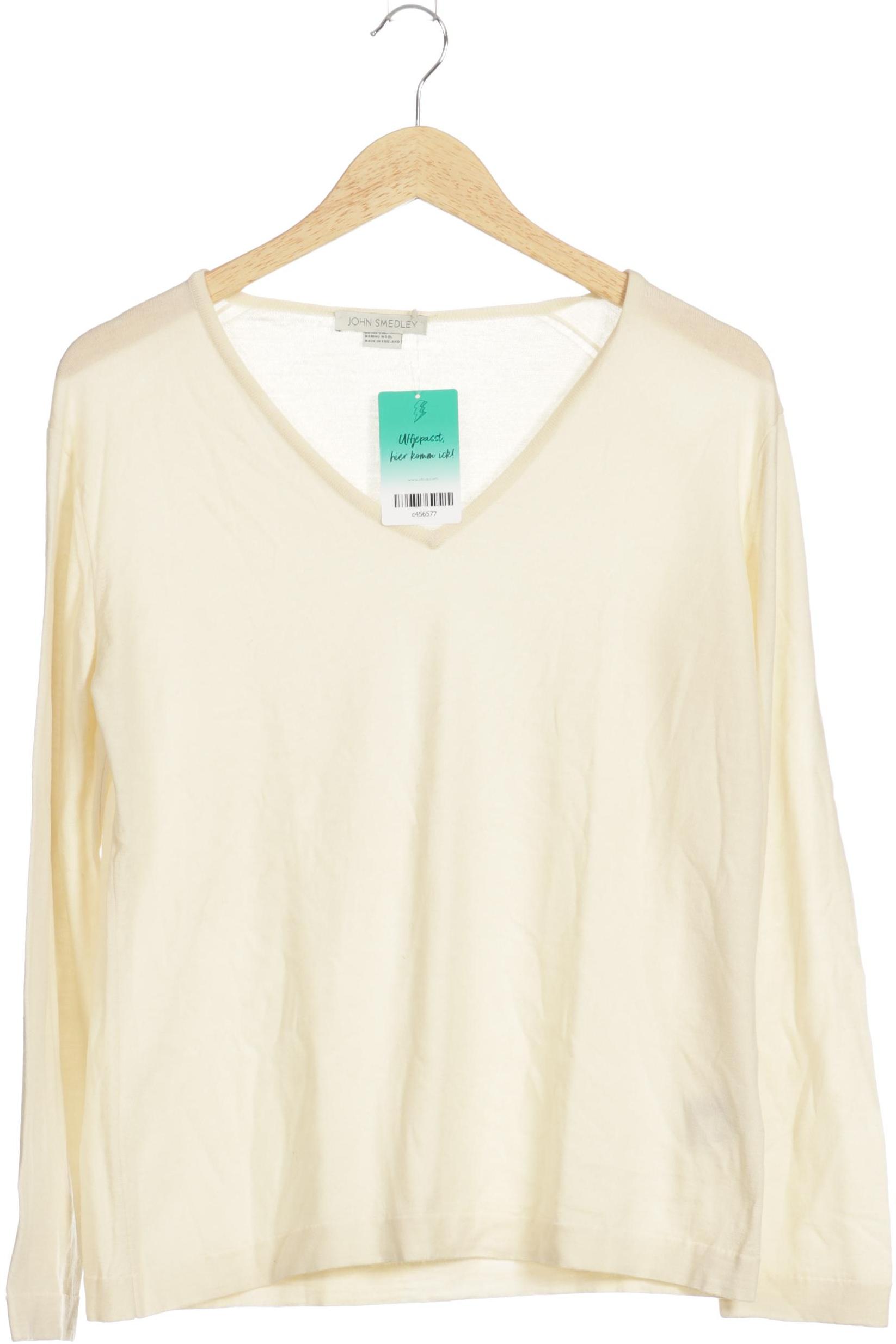 

John Smedley Damen Pullover, weiß, Gr.