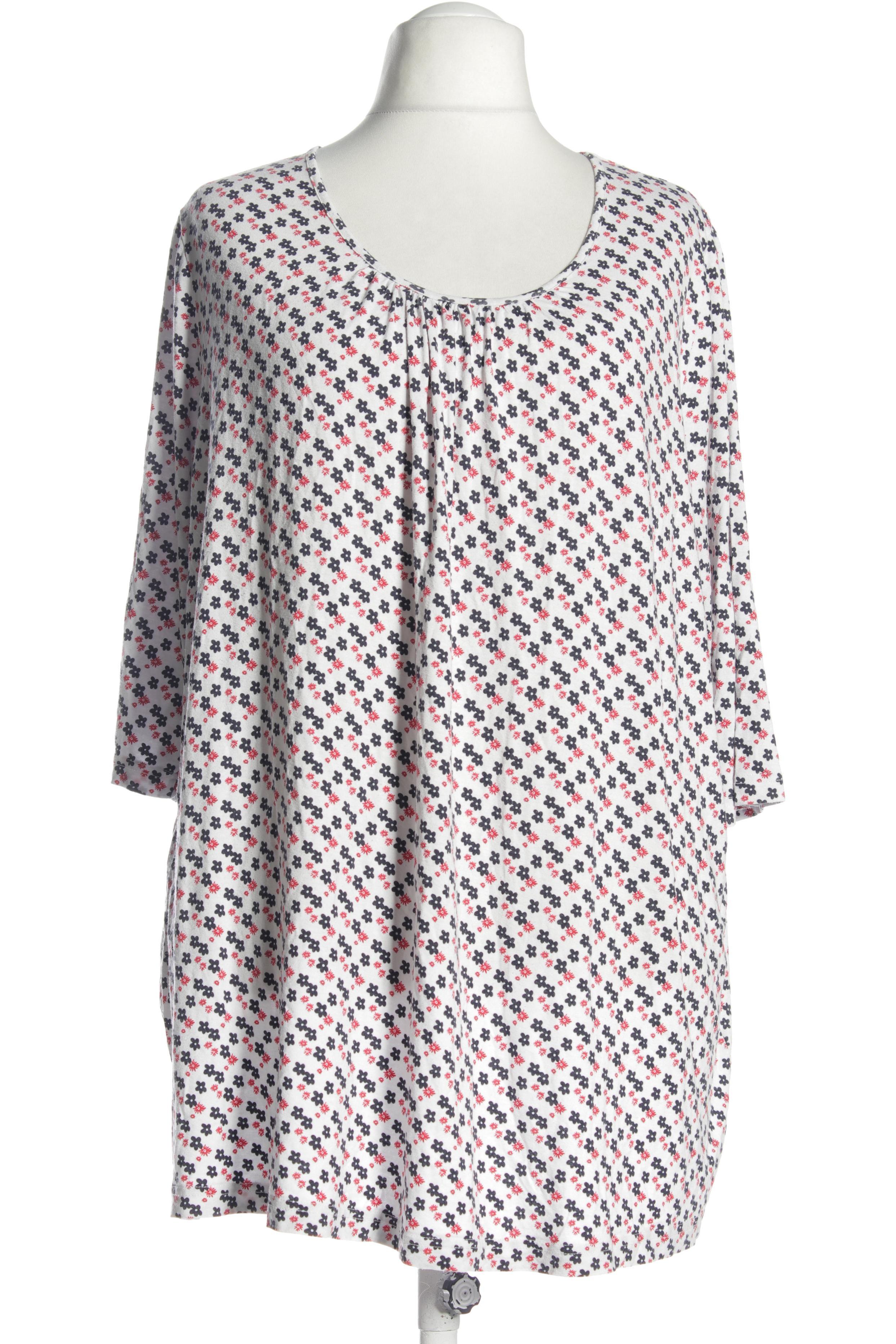 

Ulla Popken Damen Langarmshirt, weiß, Gr. 50