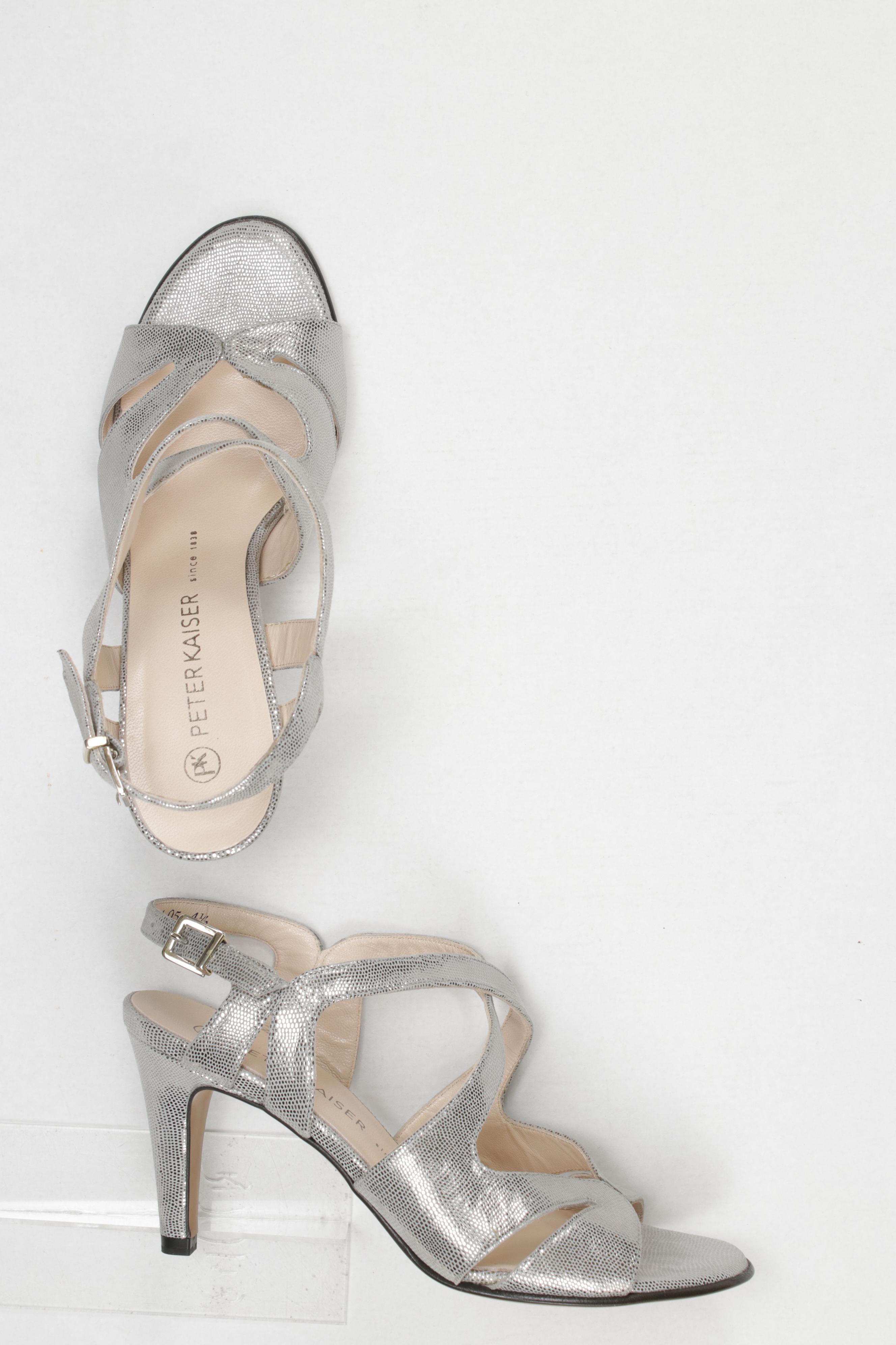 

Peter Kaiser Damen Sandale, silber, Gr. 38.5