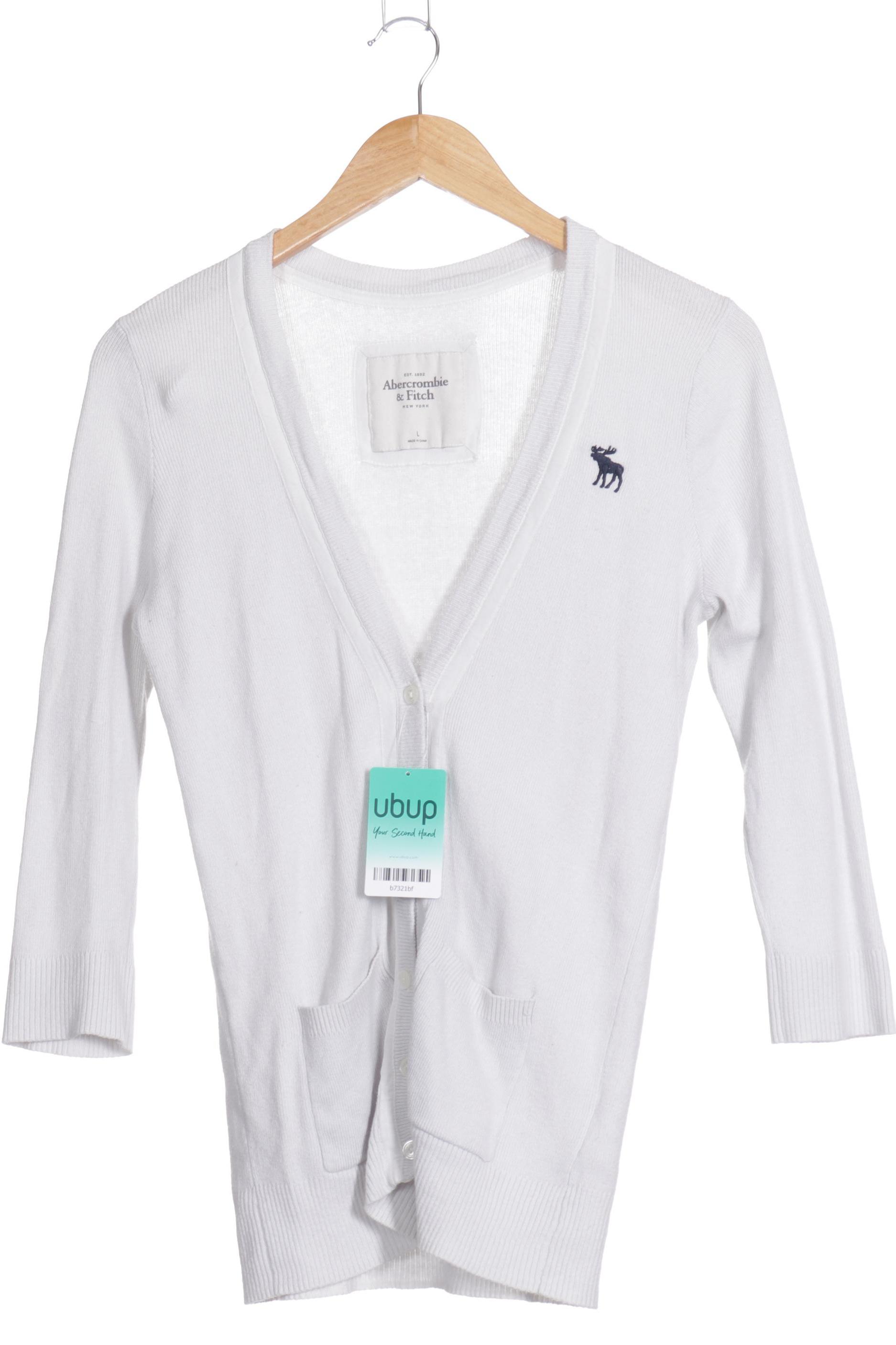 

Abercrombie & Fitch Damen Strickjacke, weiß, Gr.