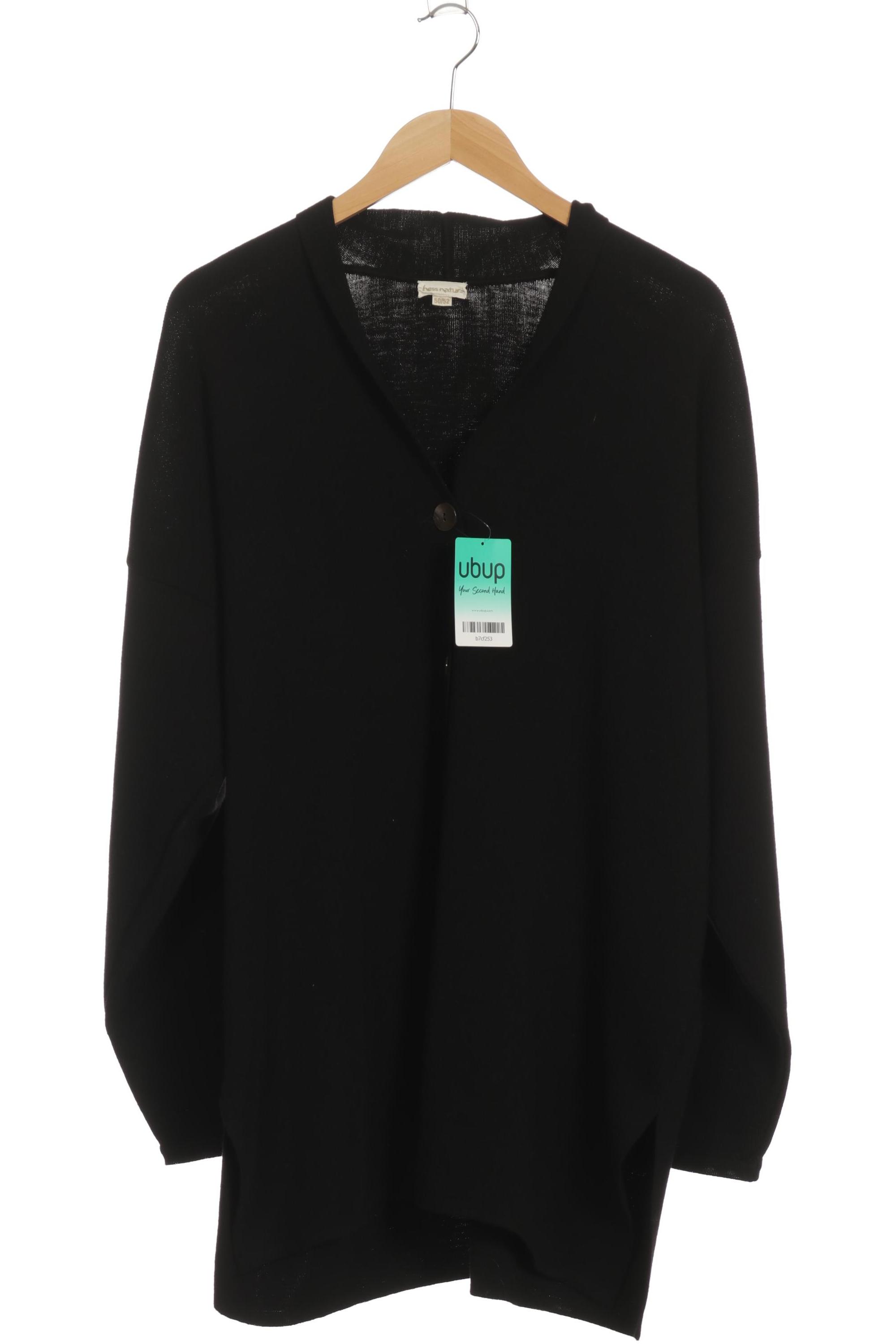 

hessnatur Damen Strickjacke, schwarz, Gr. 50