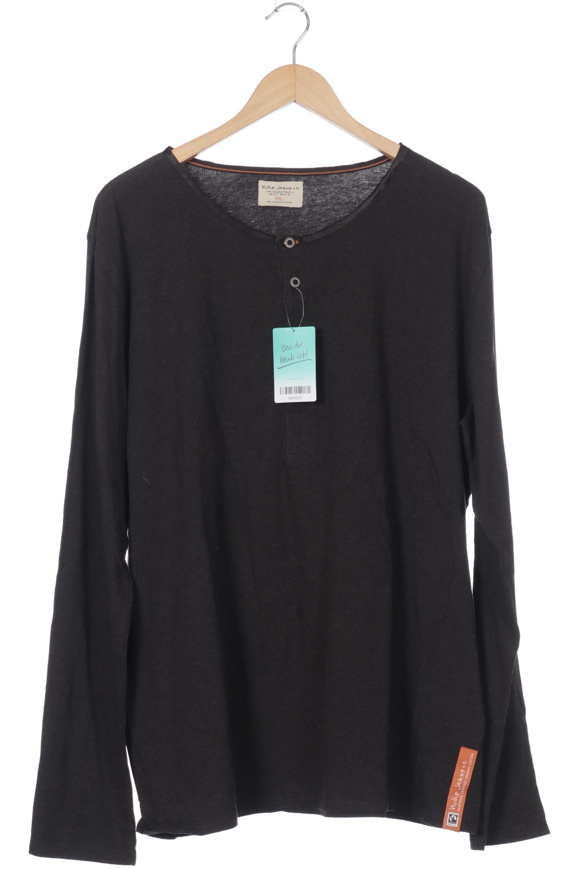 

Nudie Jeans Herren Langarmshirt, schwarz, Gr.