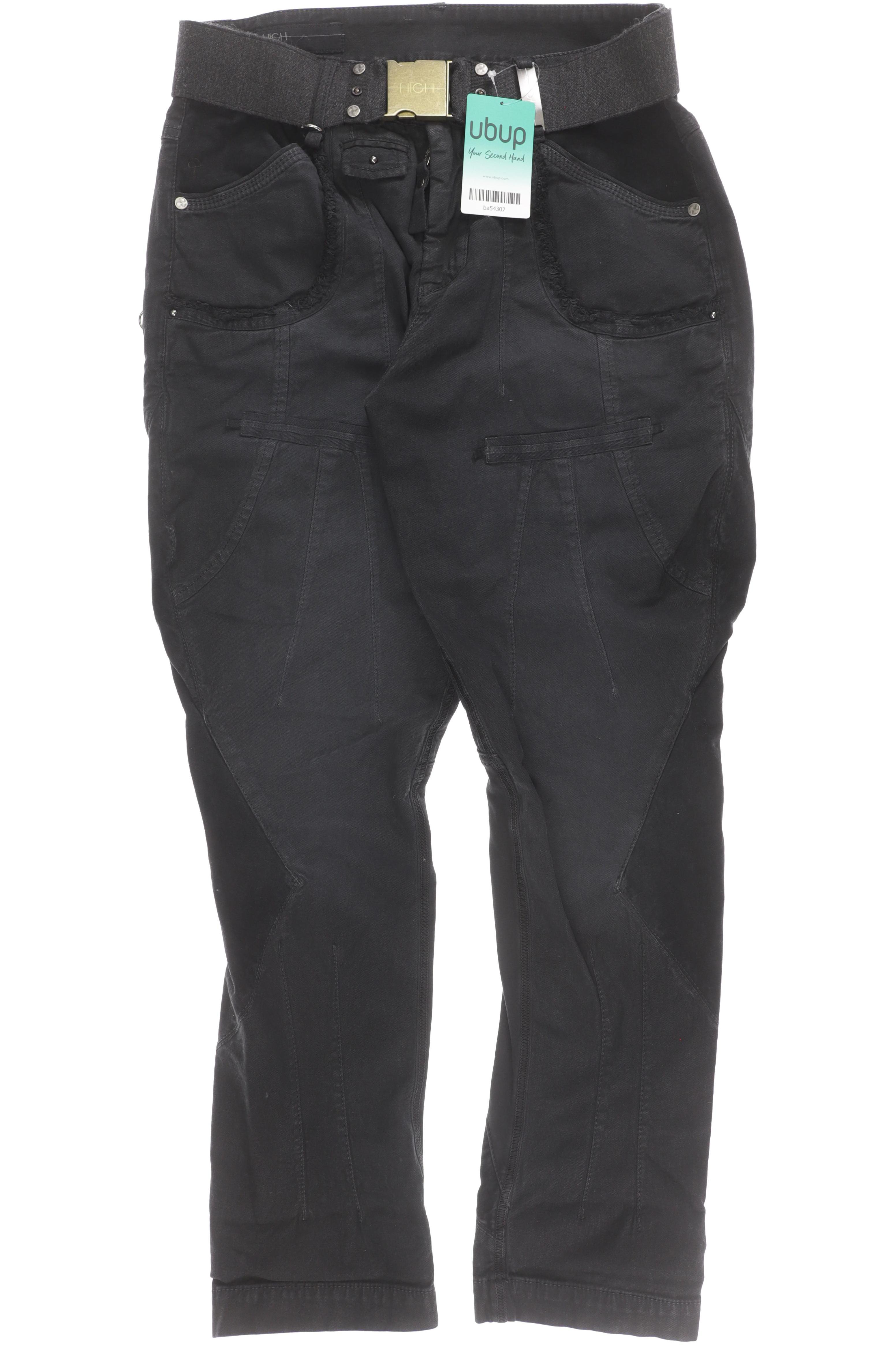 

High Damen Jeans, schwarz, Gr. 38