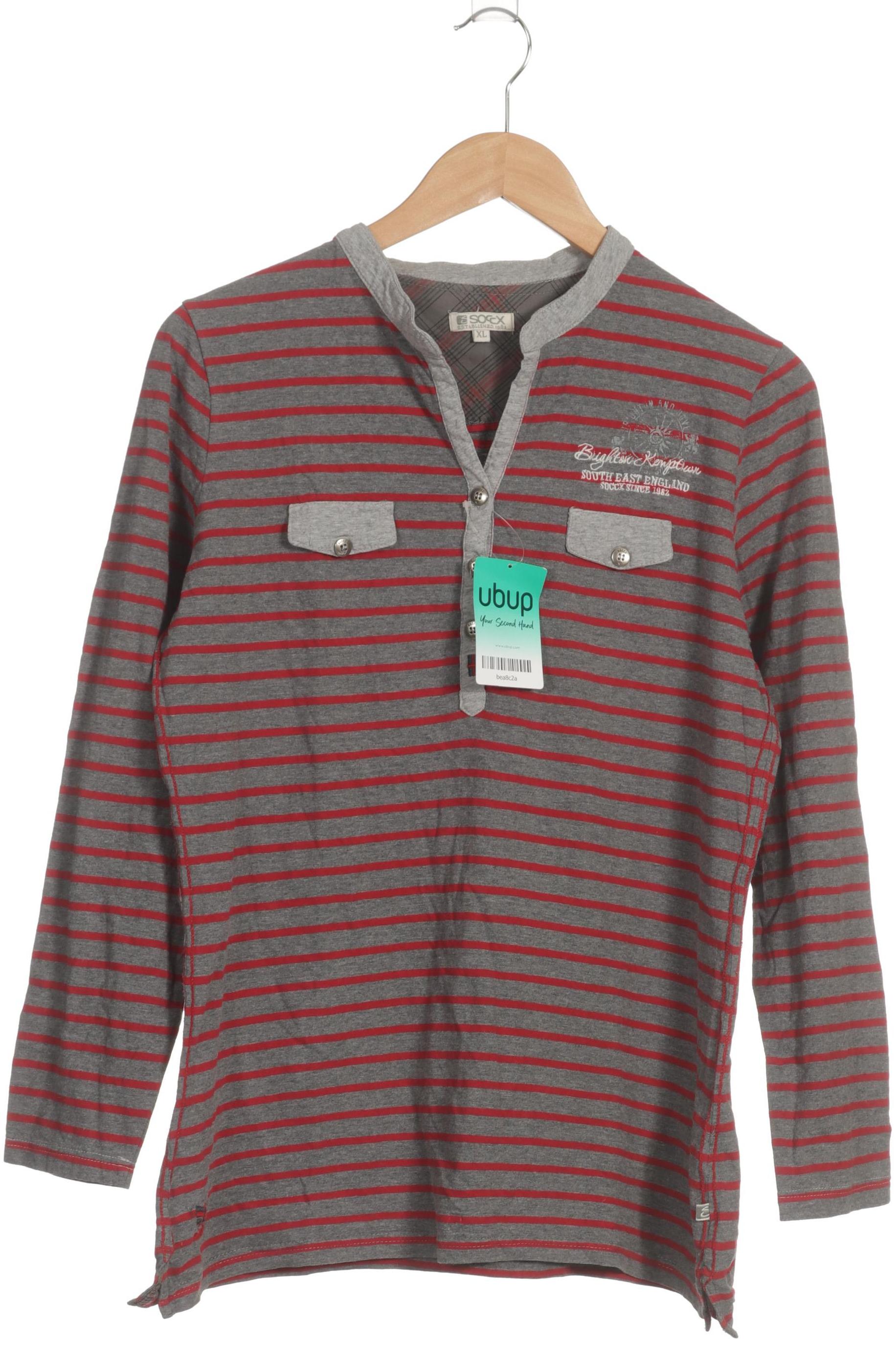 

Soccx Damen Langarmshirt, grau, Gr.