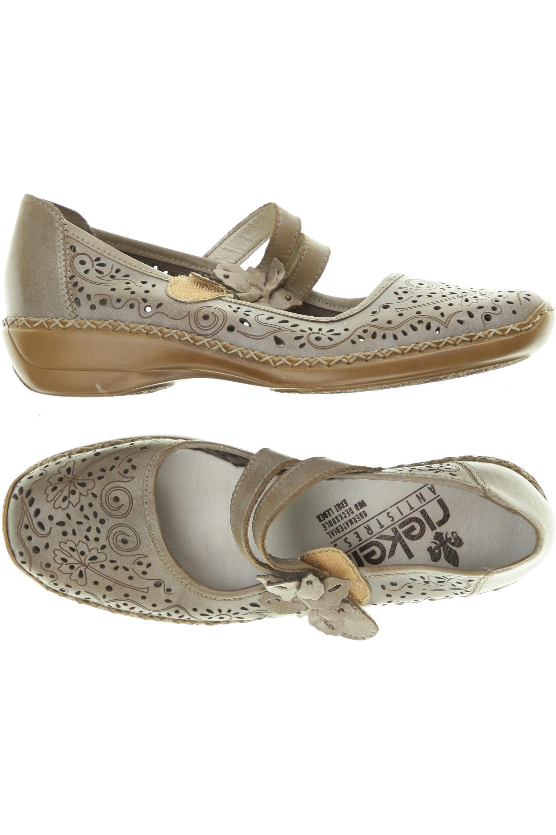 

Rieker Damen Ballerinas, beige, Gr. 36