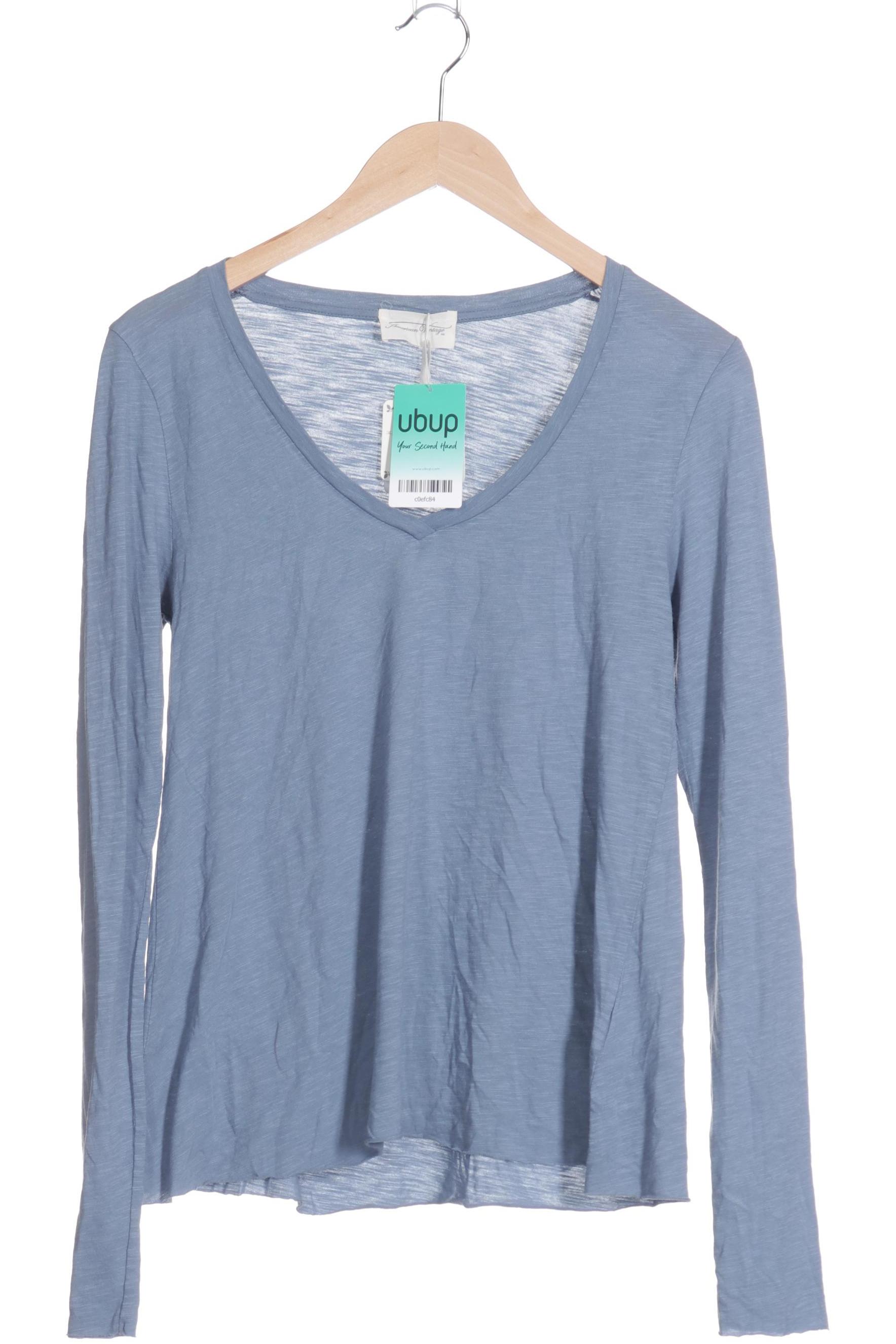 

American Vintage Damen Langarmshirt, blau, Gr.
