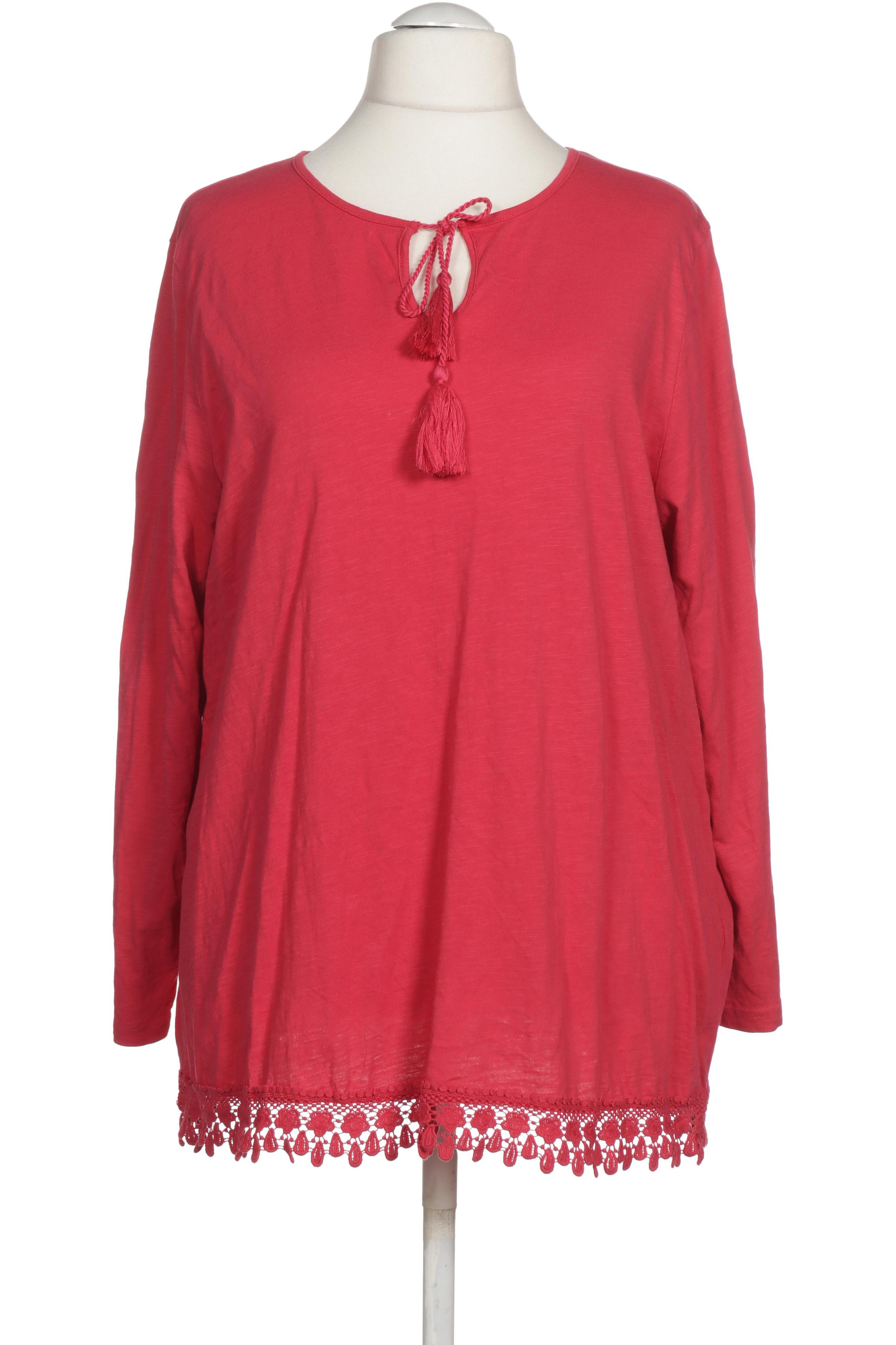 

Ulla Popken Damen Langarmshirt, pink, Gr. 50