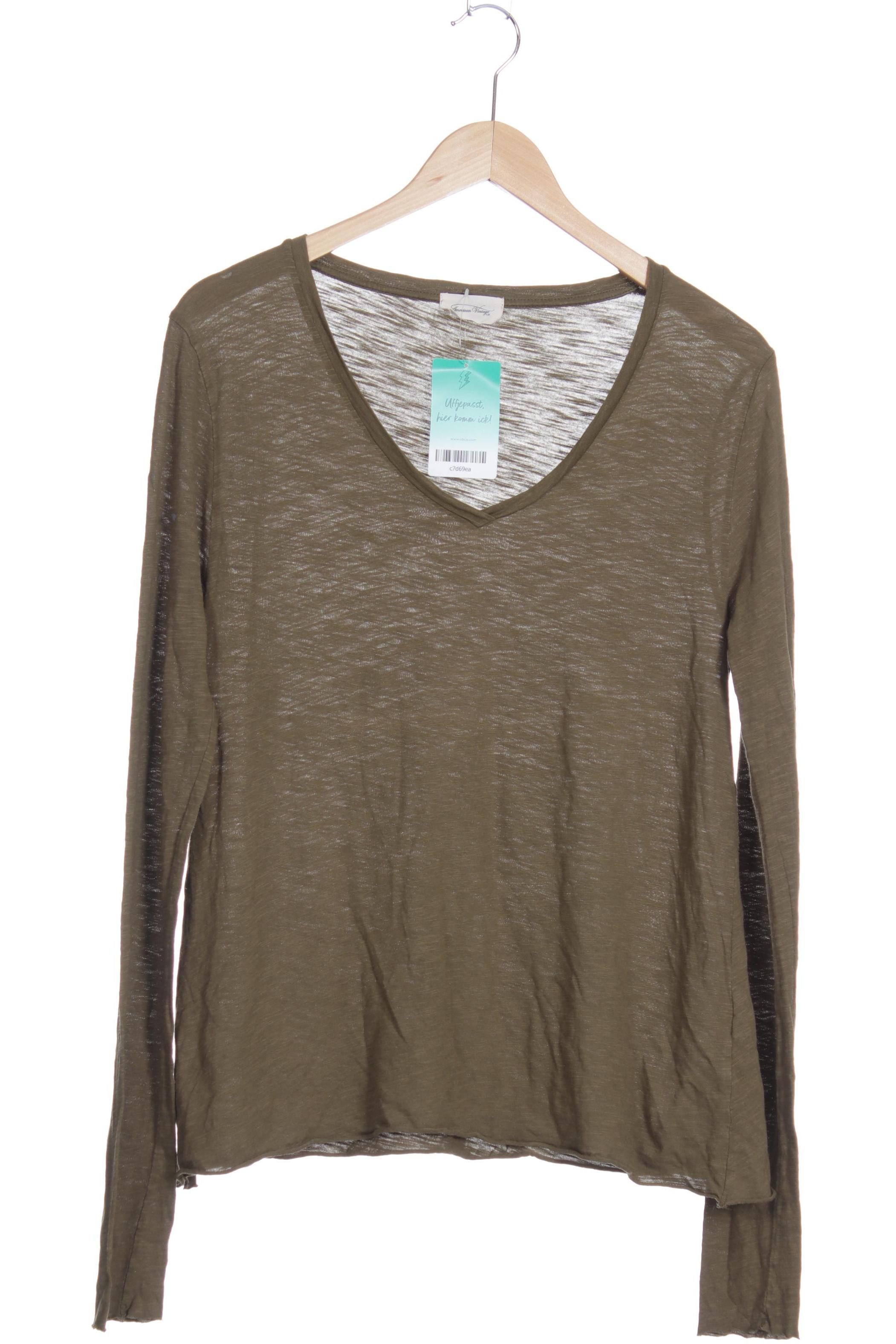 

American Vintage Damen Langarmshirt, grün, Gr.