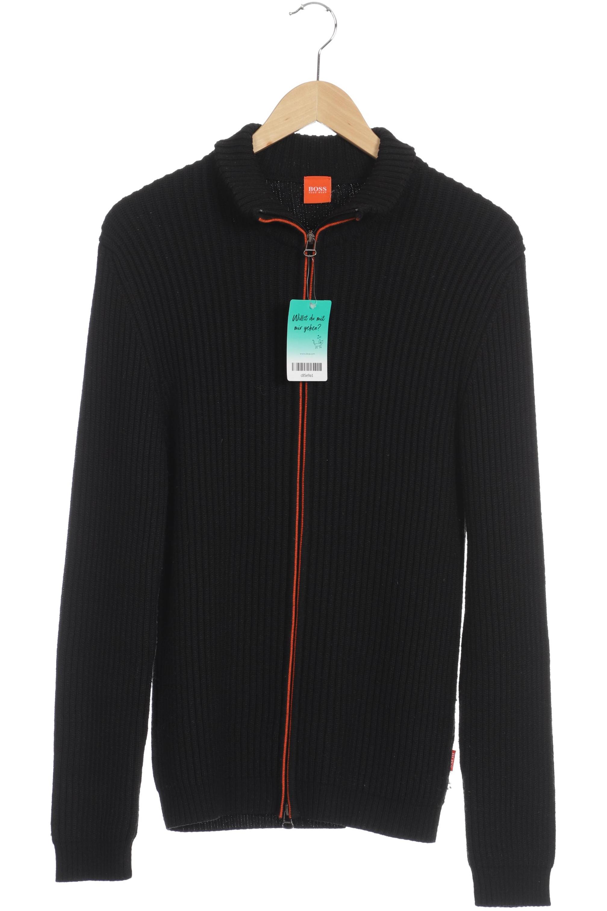 

Boss Orange Herren Strickjacke, schwarz, Gr.