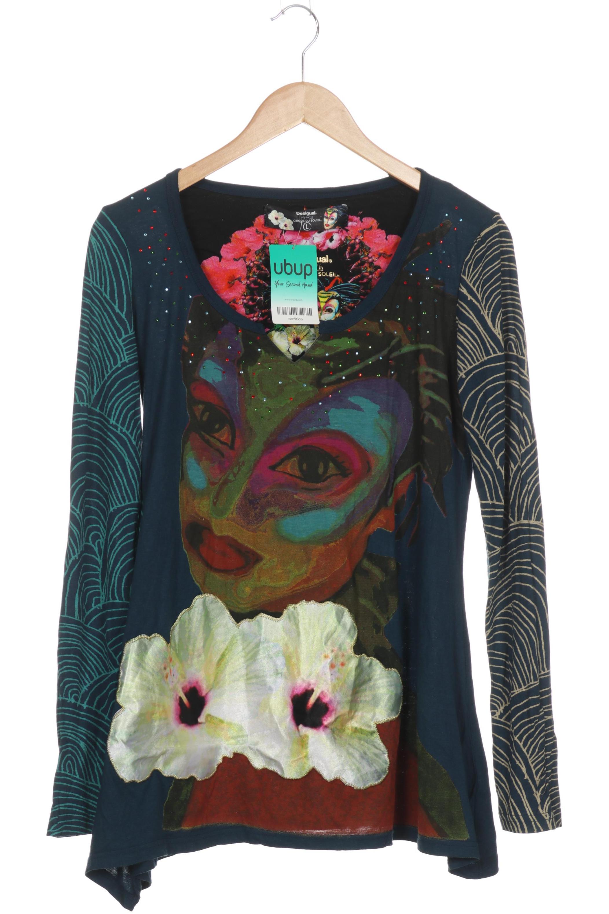 

Desigual Damen Langarmshirt, blau, Gr.