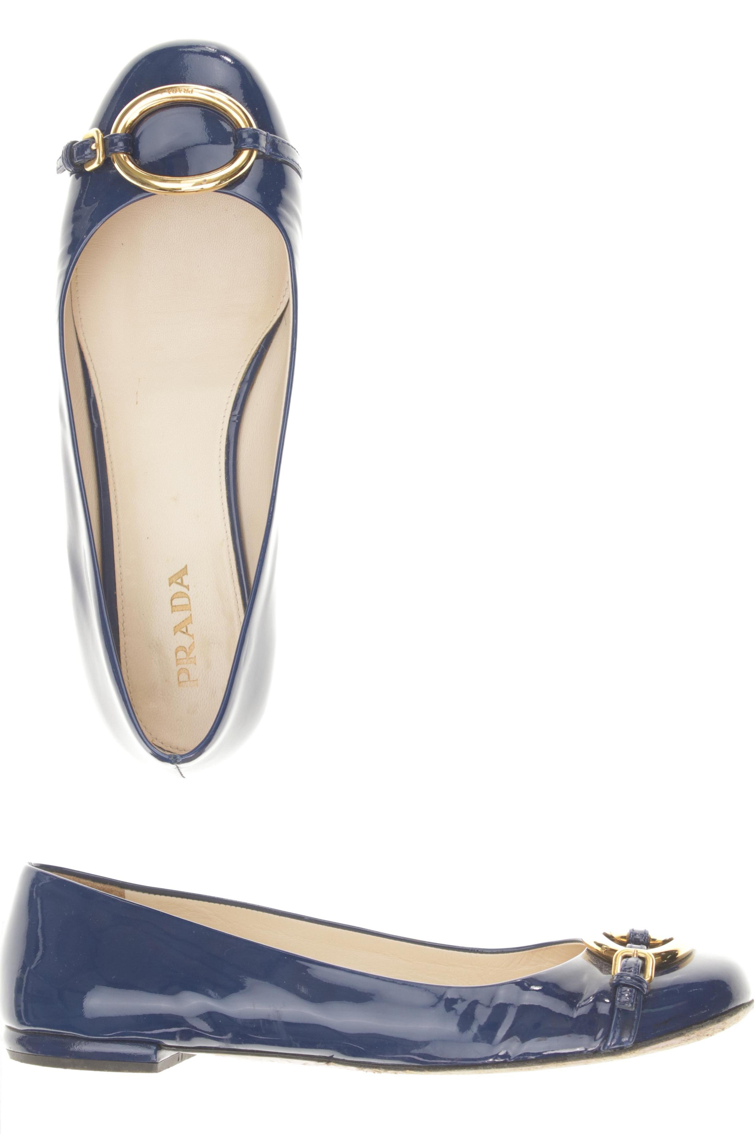 

Prada Damen Ballerinas, blau, Gr. 39
