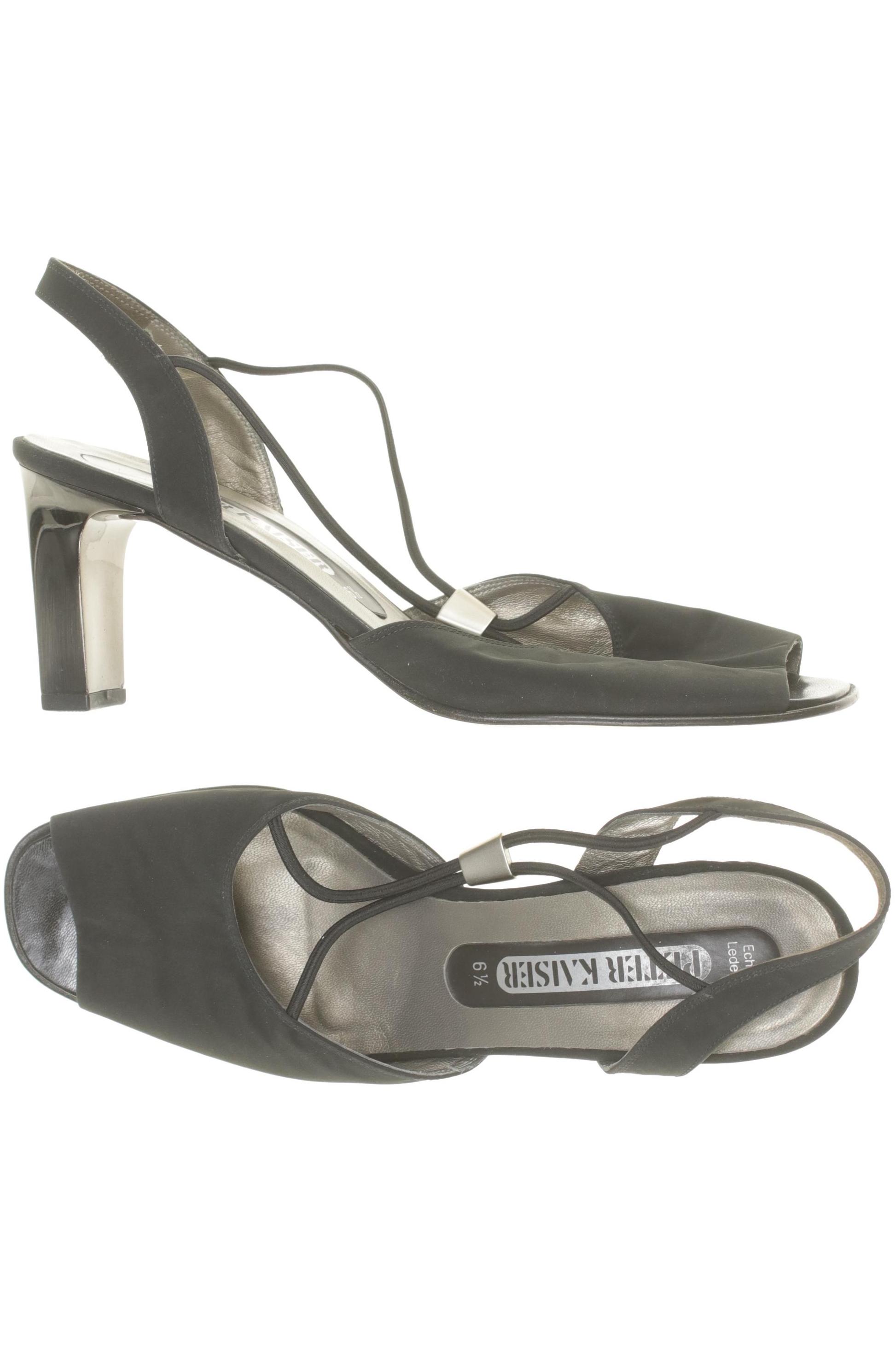 

Peter Kaiser Damen Sandale, schwarz, Gr. 6.5