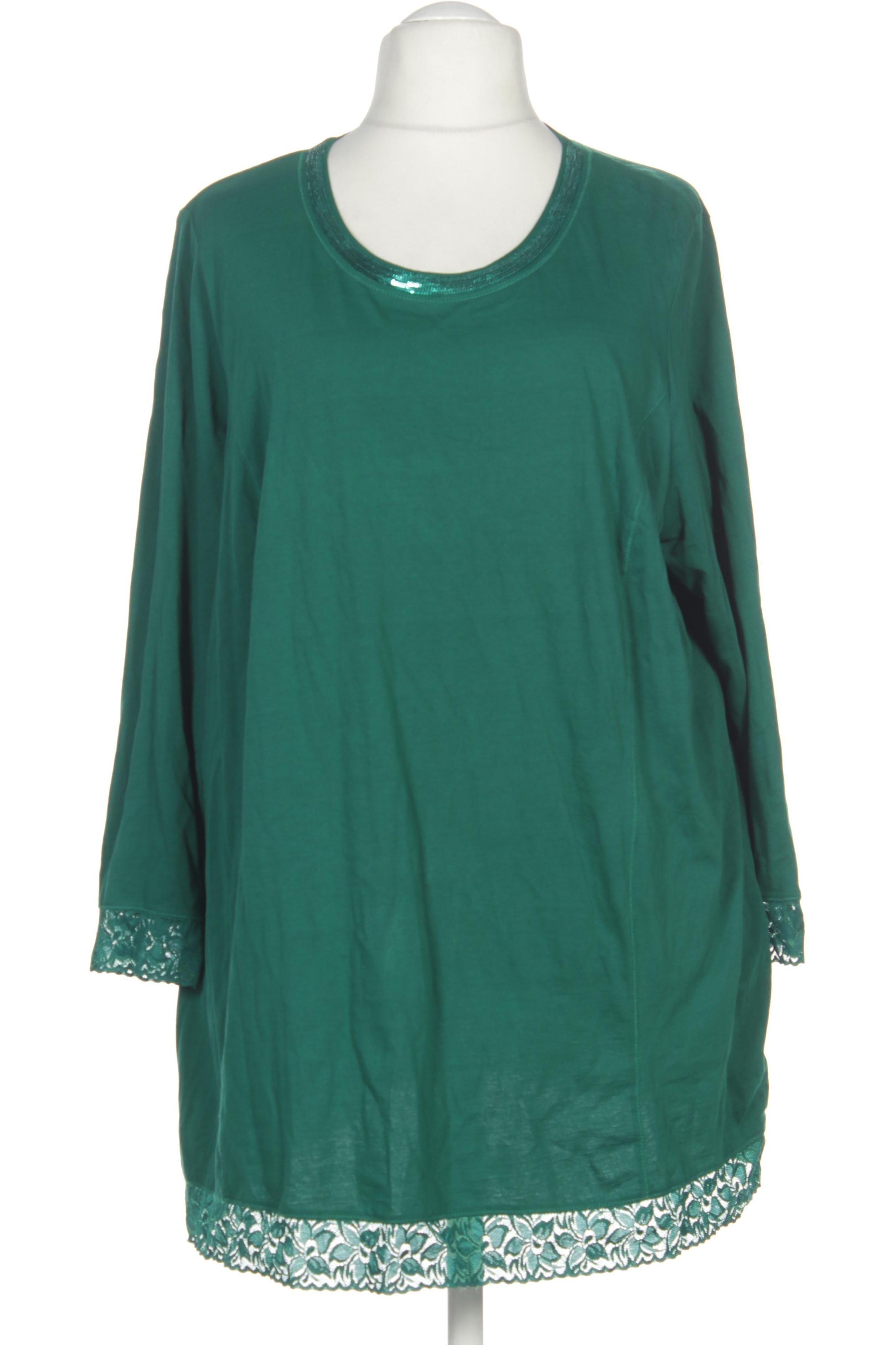 

Ulla Popken Damen Langarmshirt, grün, Gr. 54