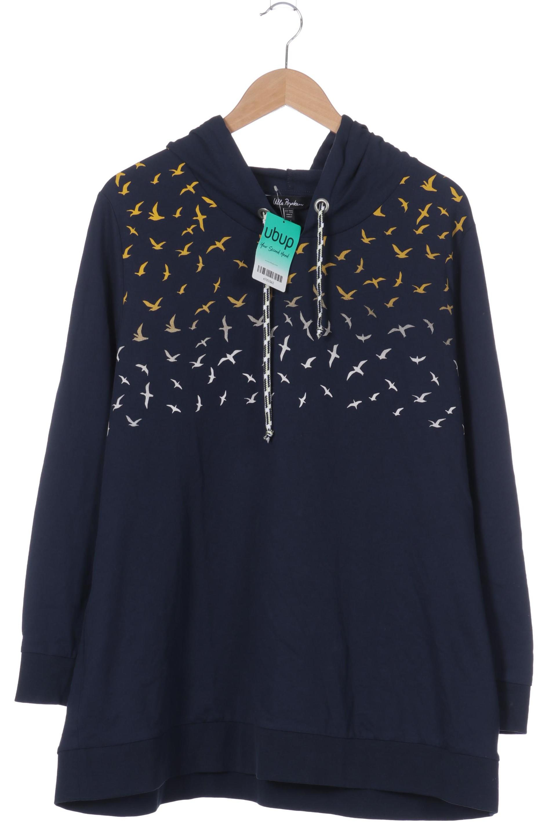 

Ulla Popken Damen Kapuzenpullover, blau, Gr. 50