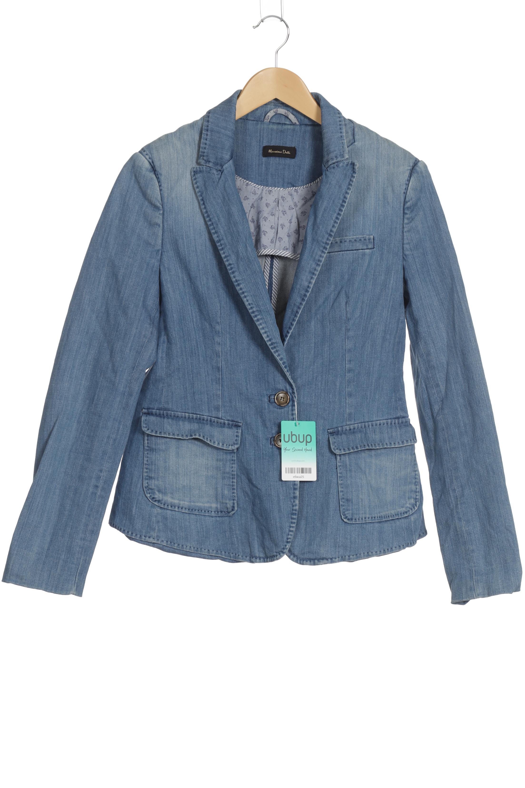 

Massimo Dutti Damen Jacke, blau, Gr. 34