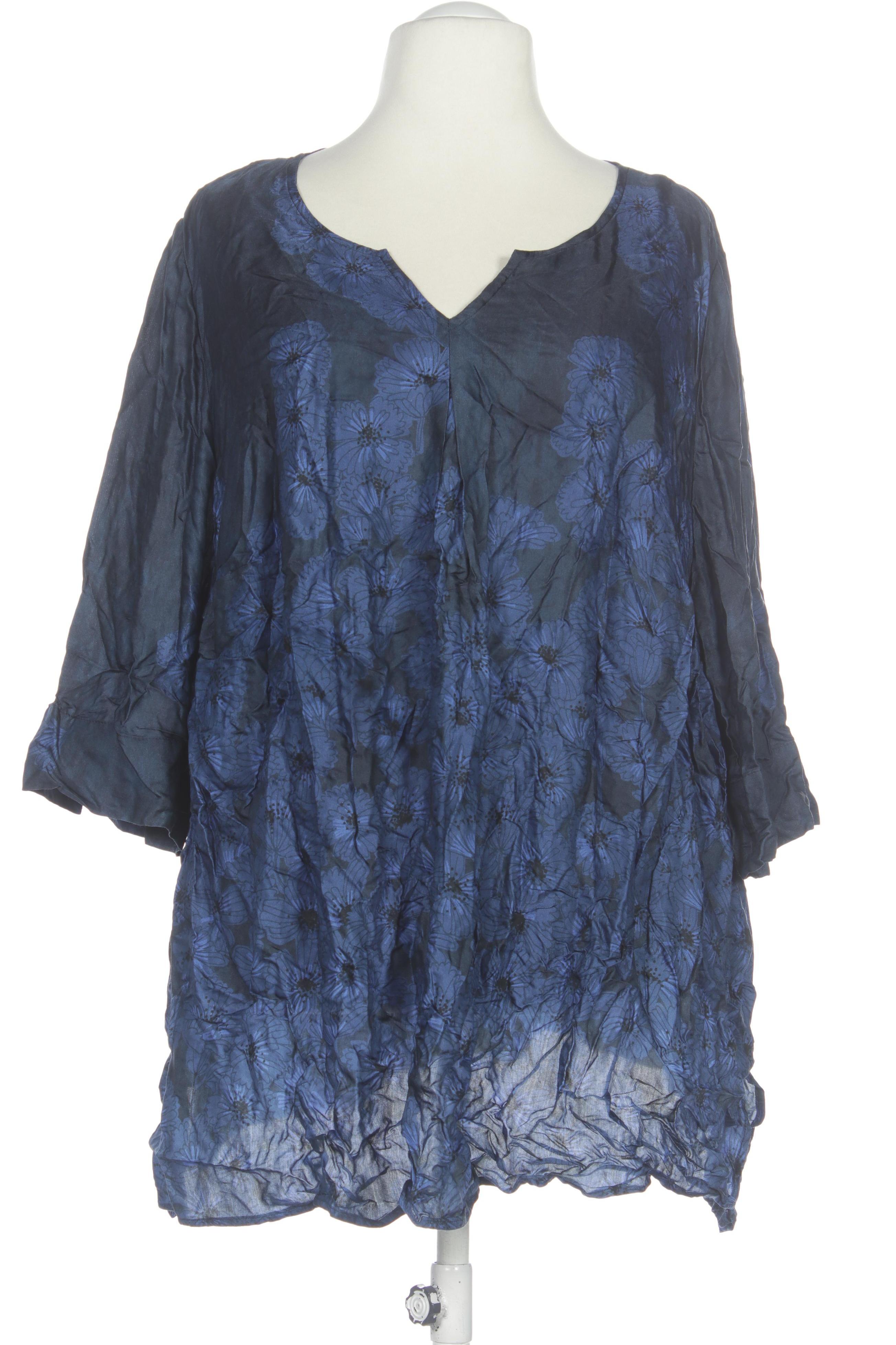 

Selection by Ulla Popken Damen Bluse, blau, Gr. 58
