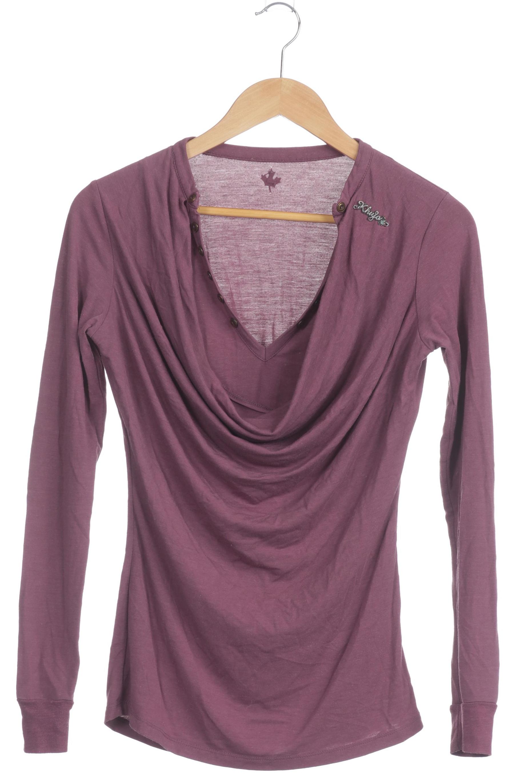 

Khujo Damen Langarmshirt, pink, Gr.