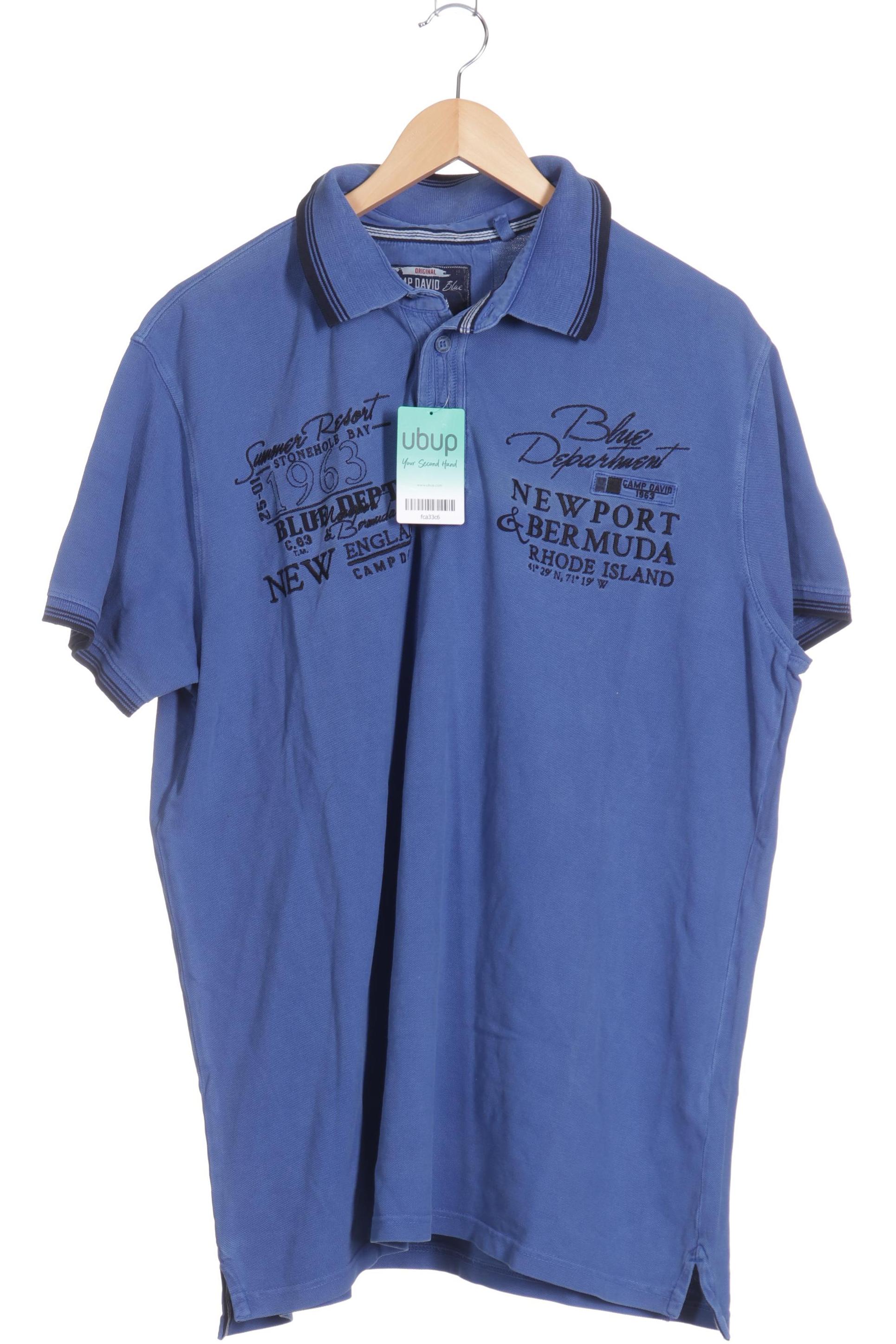 

Camp David Herren Poloshirt, blau, Gr.