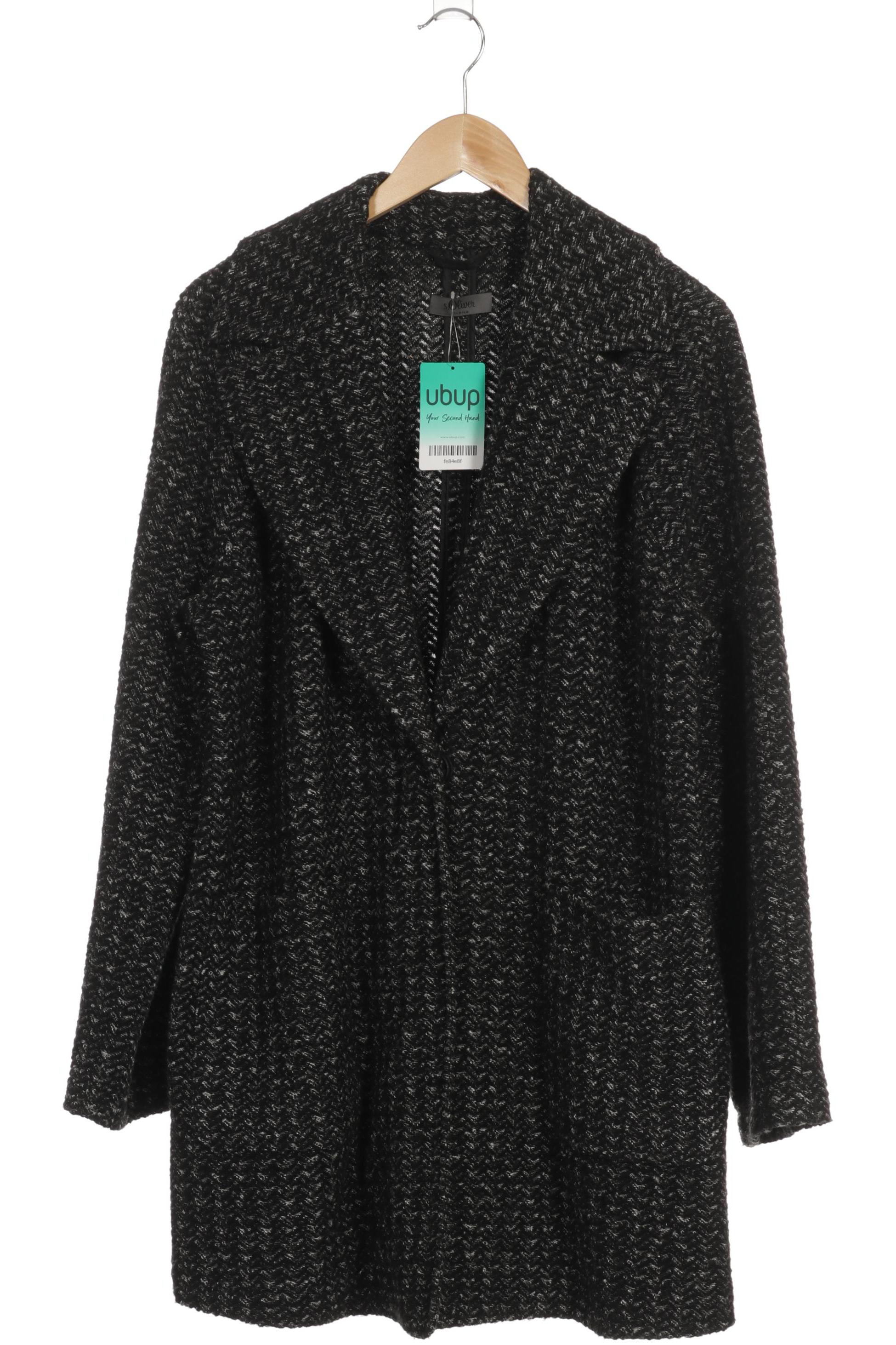 

s.Oliver Damen Mantel, schwarz, Gr. 40