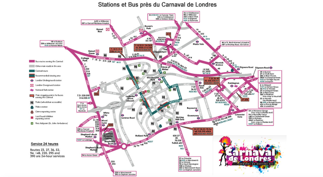 Carte carnaval notting hill