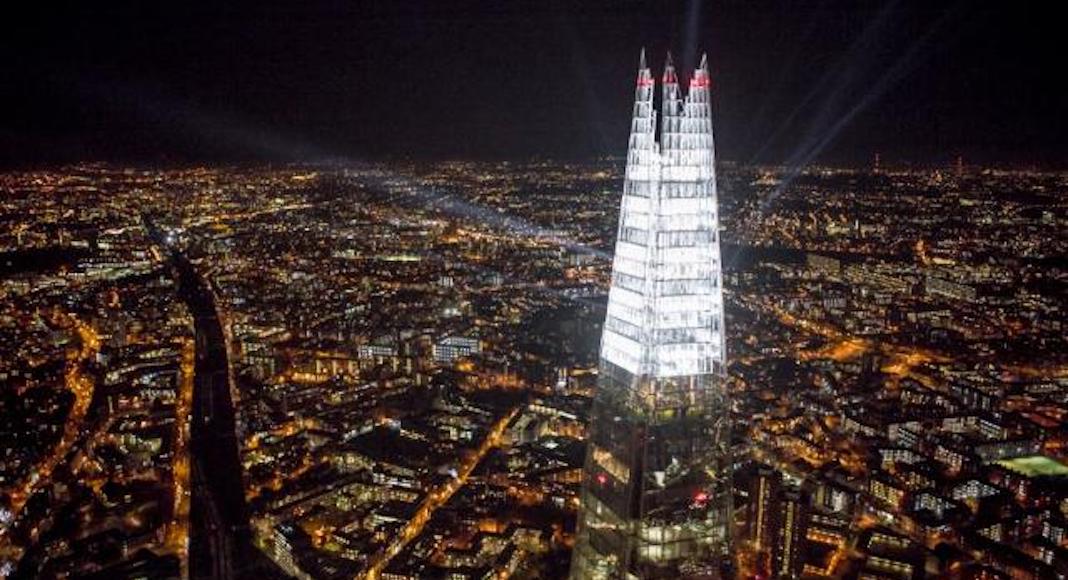 The Shard - Christmas lights