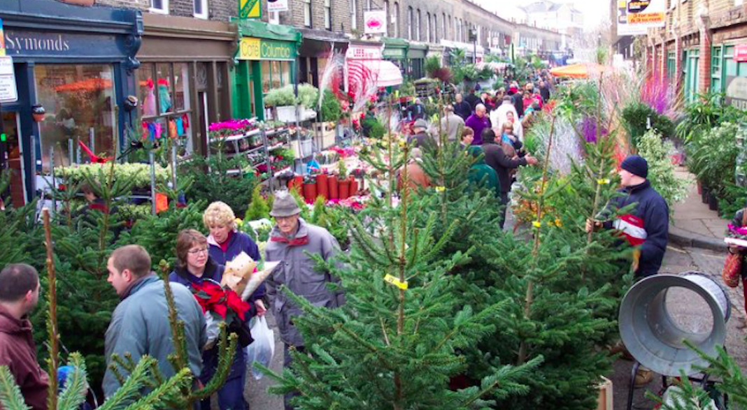 ou acheter son sapin de noel a londres columbia road flower market