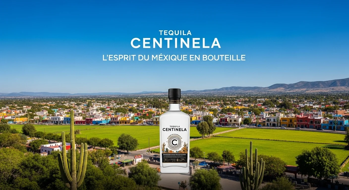 Paisaje mexicano moderno con elementos culturales y turísticos sobre Centinela