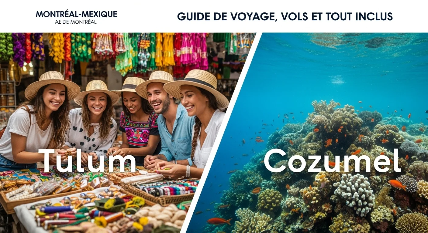 Expériences touristiques et attractions culturelles de Tulum et Cozumel pour les visiteurs de Montréal