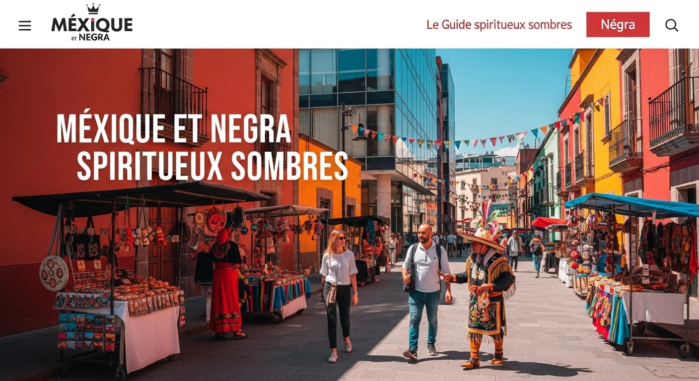 Paisaje mexicano moderno con elementos culturales y turísticos sobre Negra