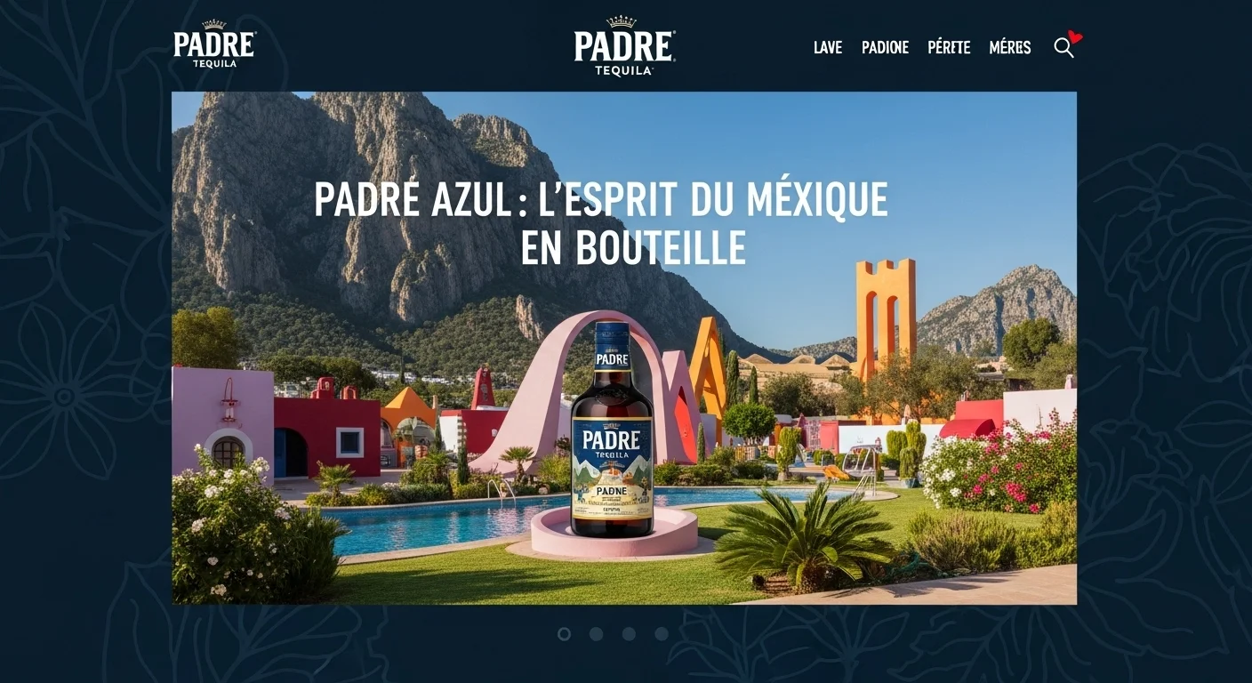 Paisaje mexicano moderno con elementos culturales y turísticos sobre Padre