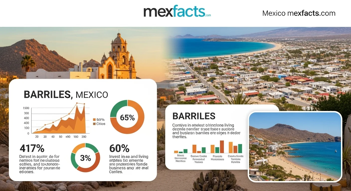 Mexican facts and data about Barriles Mexico with statistical information