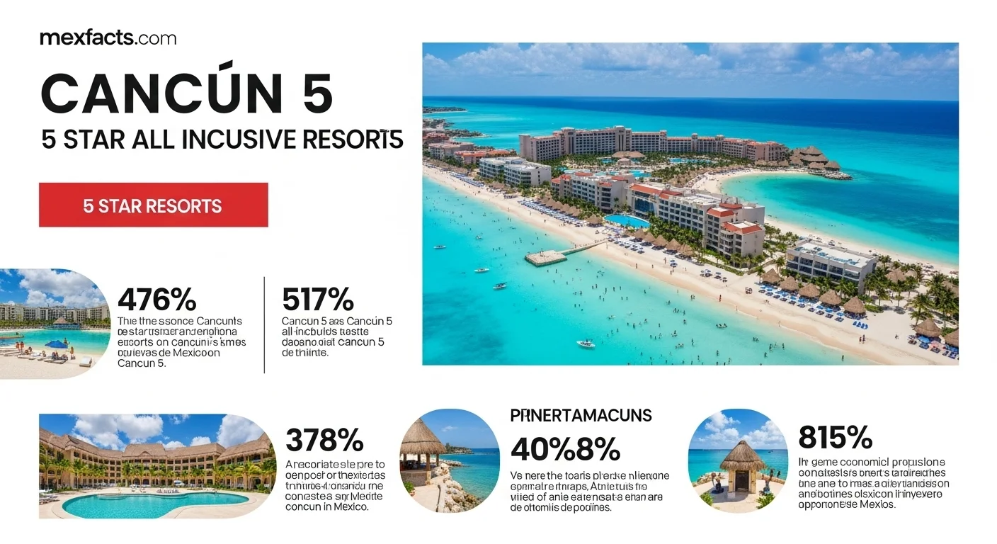 Mexican facts and data about Cancun 5 with statistical information