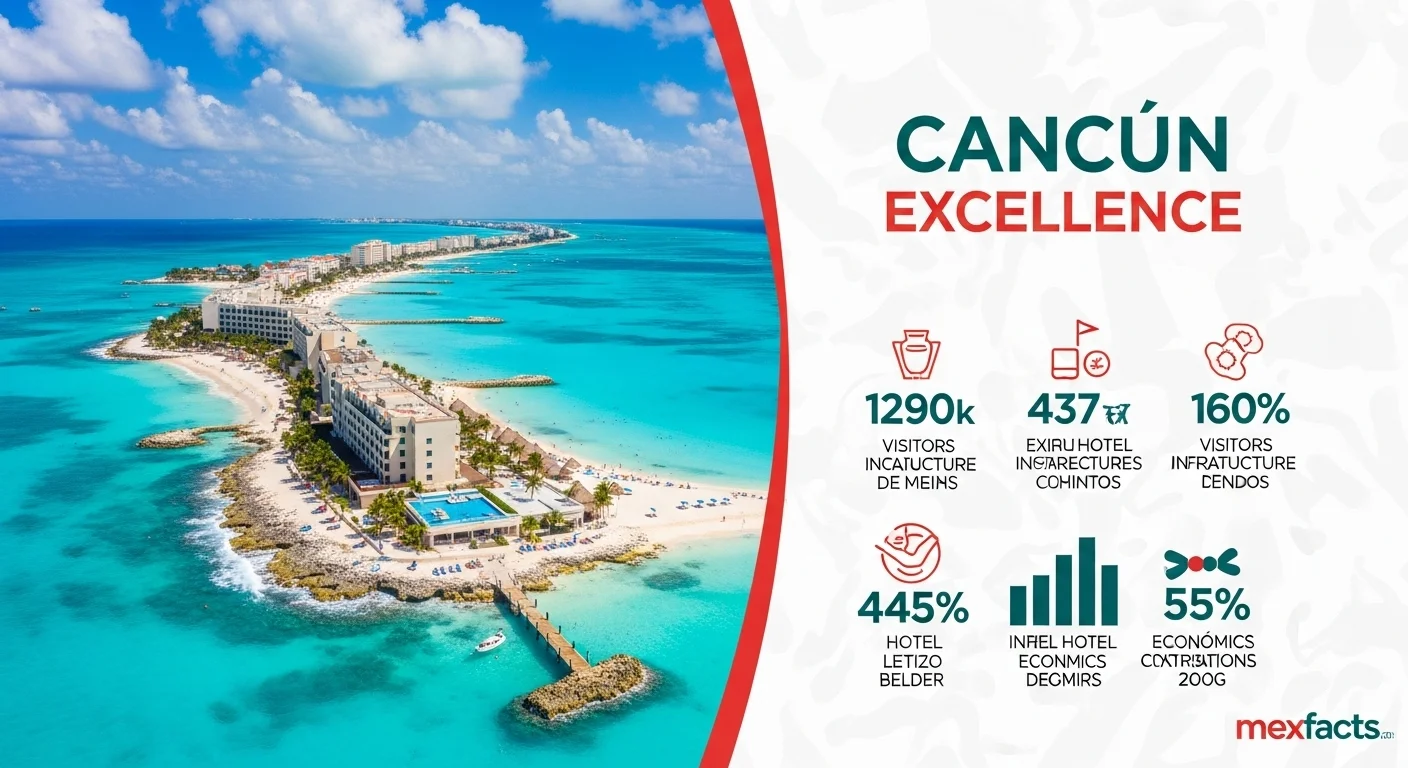 Mexican facts and data about Cancun Excellence with statistical information