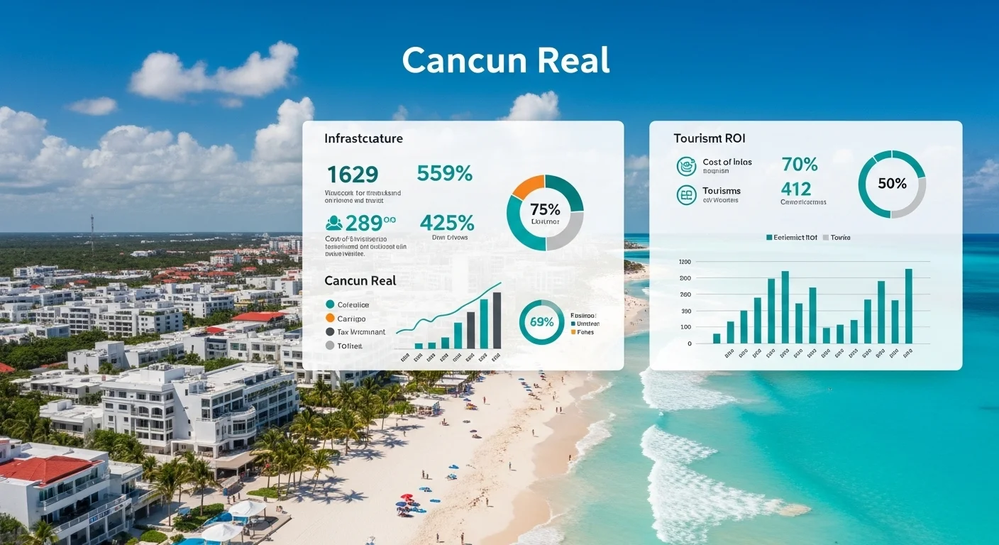 Mexican facts and data about Cancun Real with statistical information