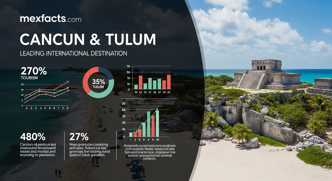 Mexican facts and data about Cancun Tulum with statistical information
