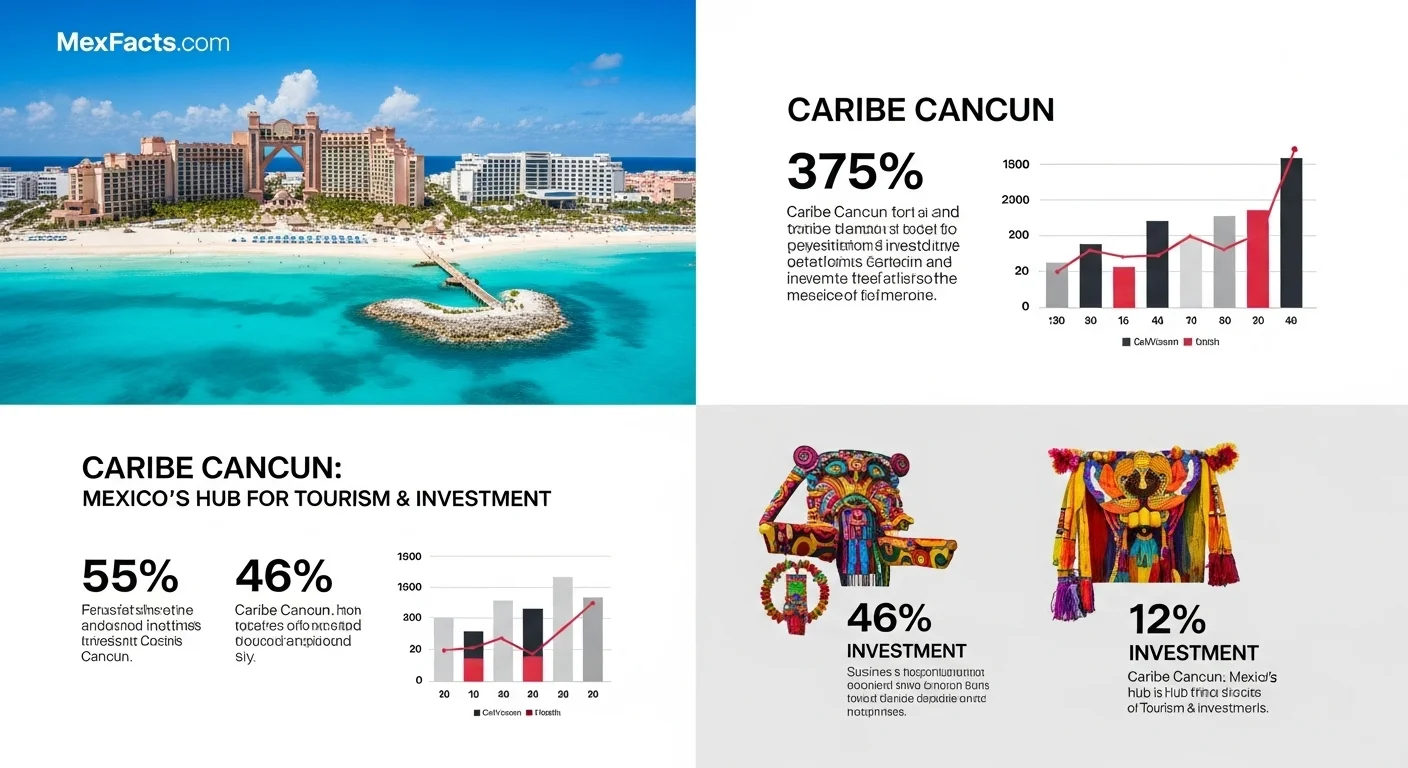Mexican facts and data about Caribe Cancun with statistical information