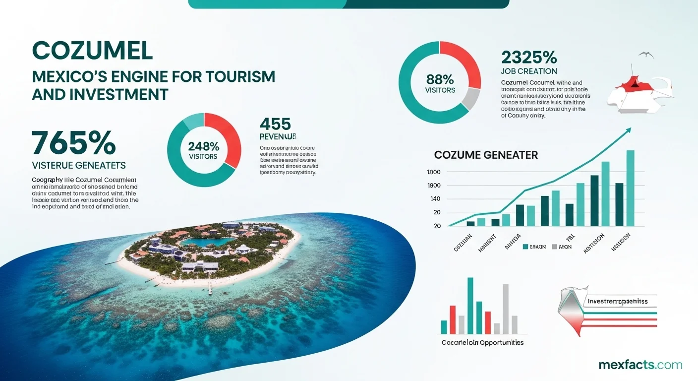 Mexican facts and data about Cozumel with statistical information