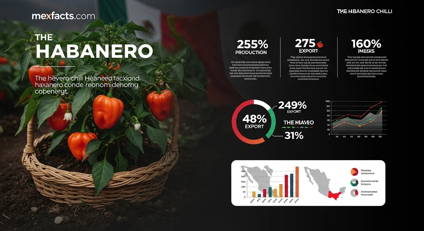 Mexican facts and data about Habanero with statistical information