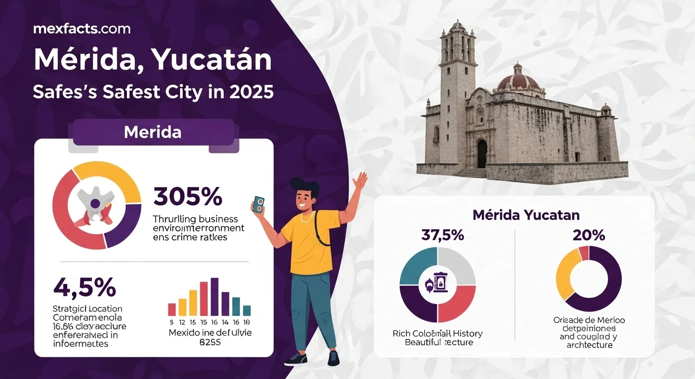 Mexican facts and data about Merida Yucatan with statistical information