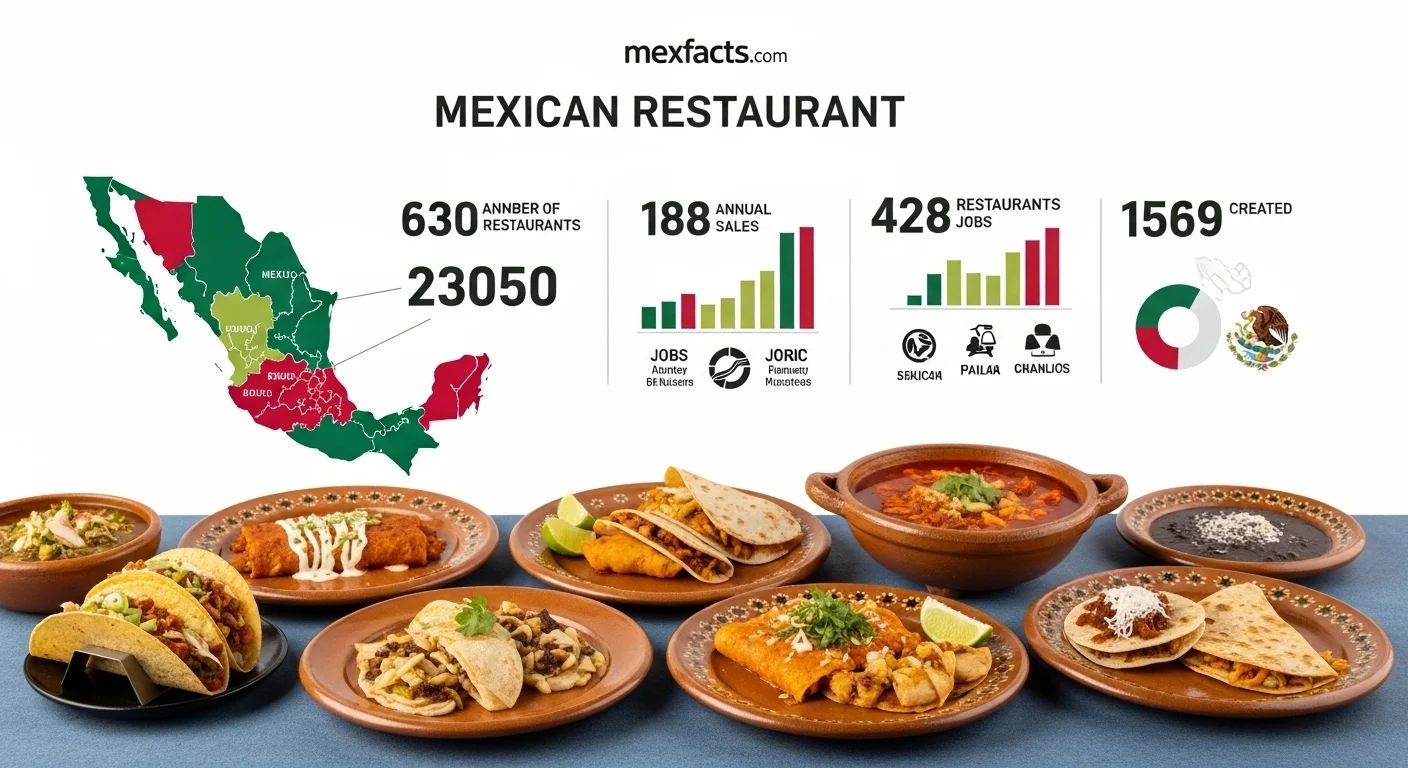 Mexican facts and data about Mexican Restaurant with statistical information