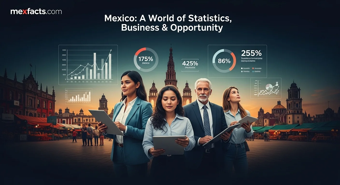 Mexican facts and data about Mexico with statistical information