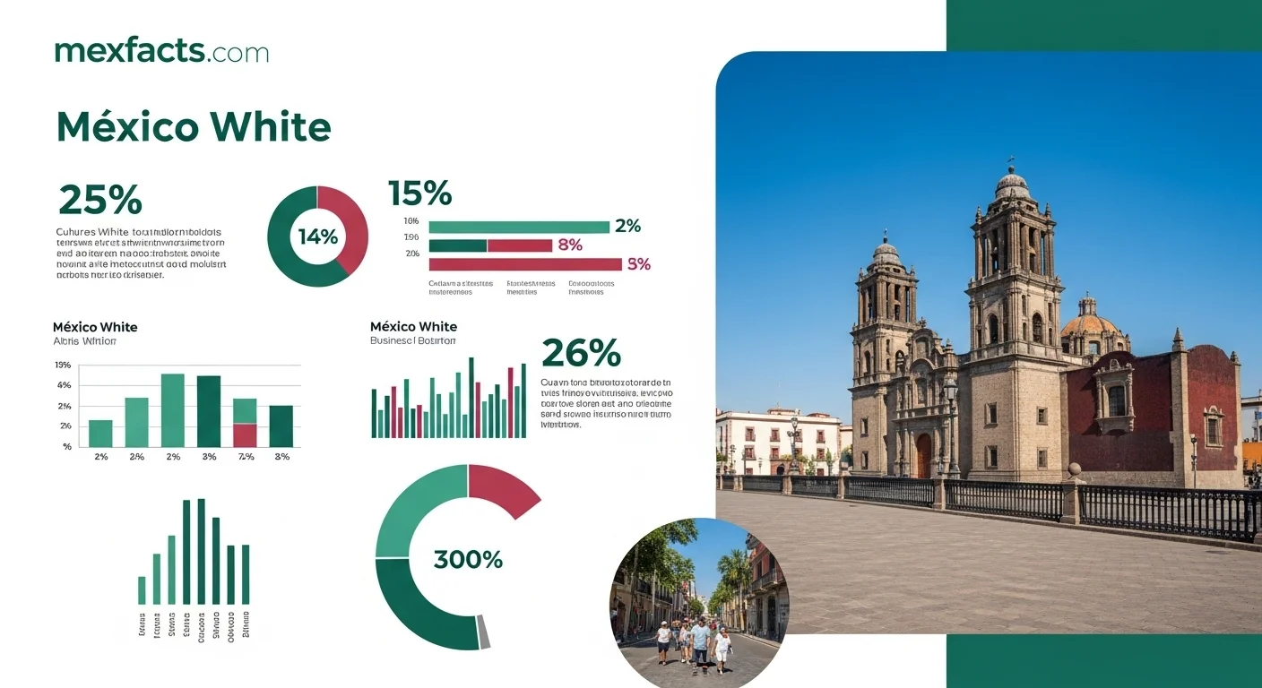 Mexican facts and data about Mexico White with statistical information