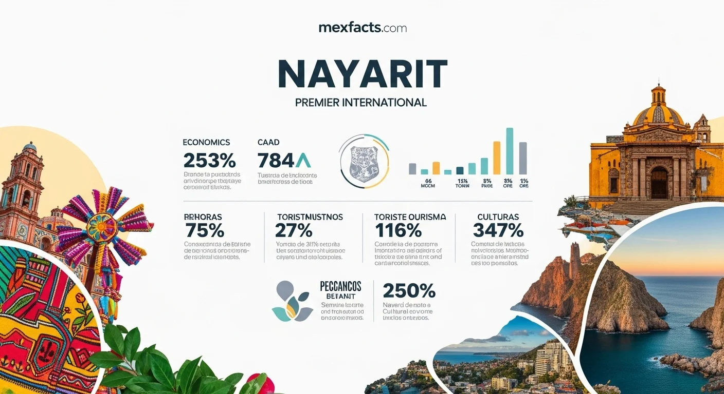 Mexican facts and data about Nayarit All with statistical information