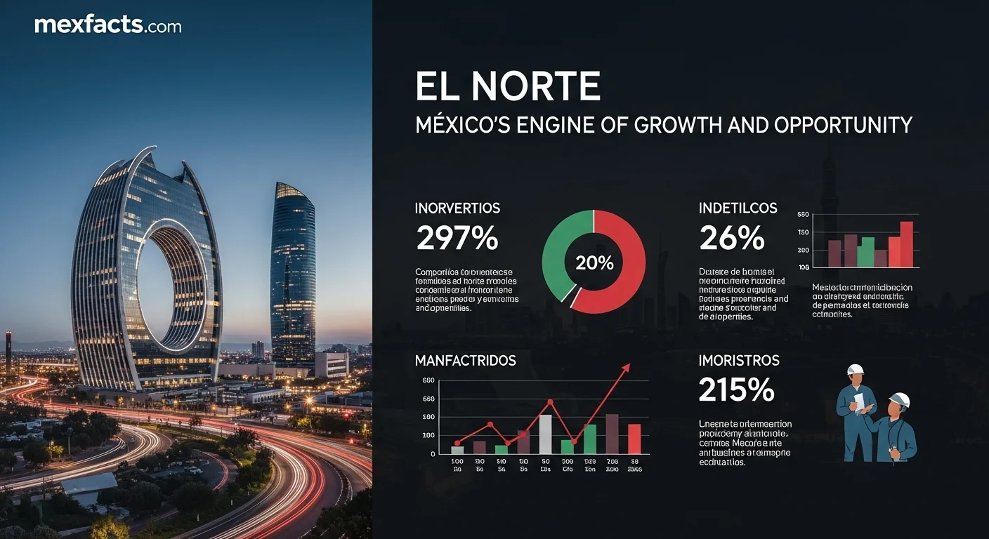 Mexican facts and data about Norte with statistical information