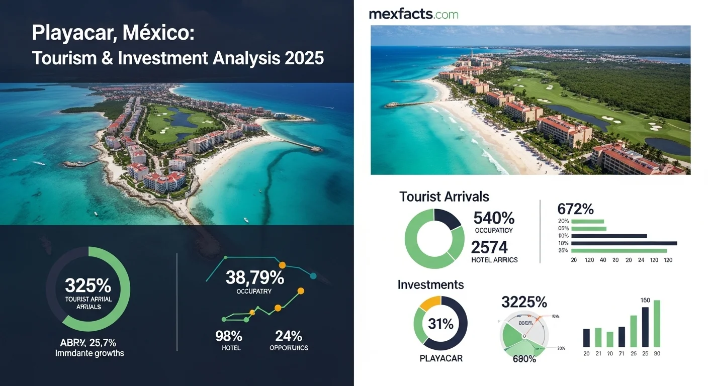 Mexican facts and data about Playacar with statistical information