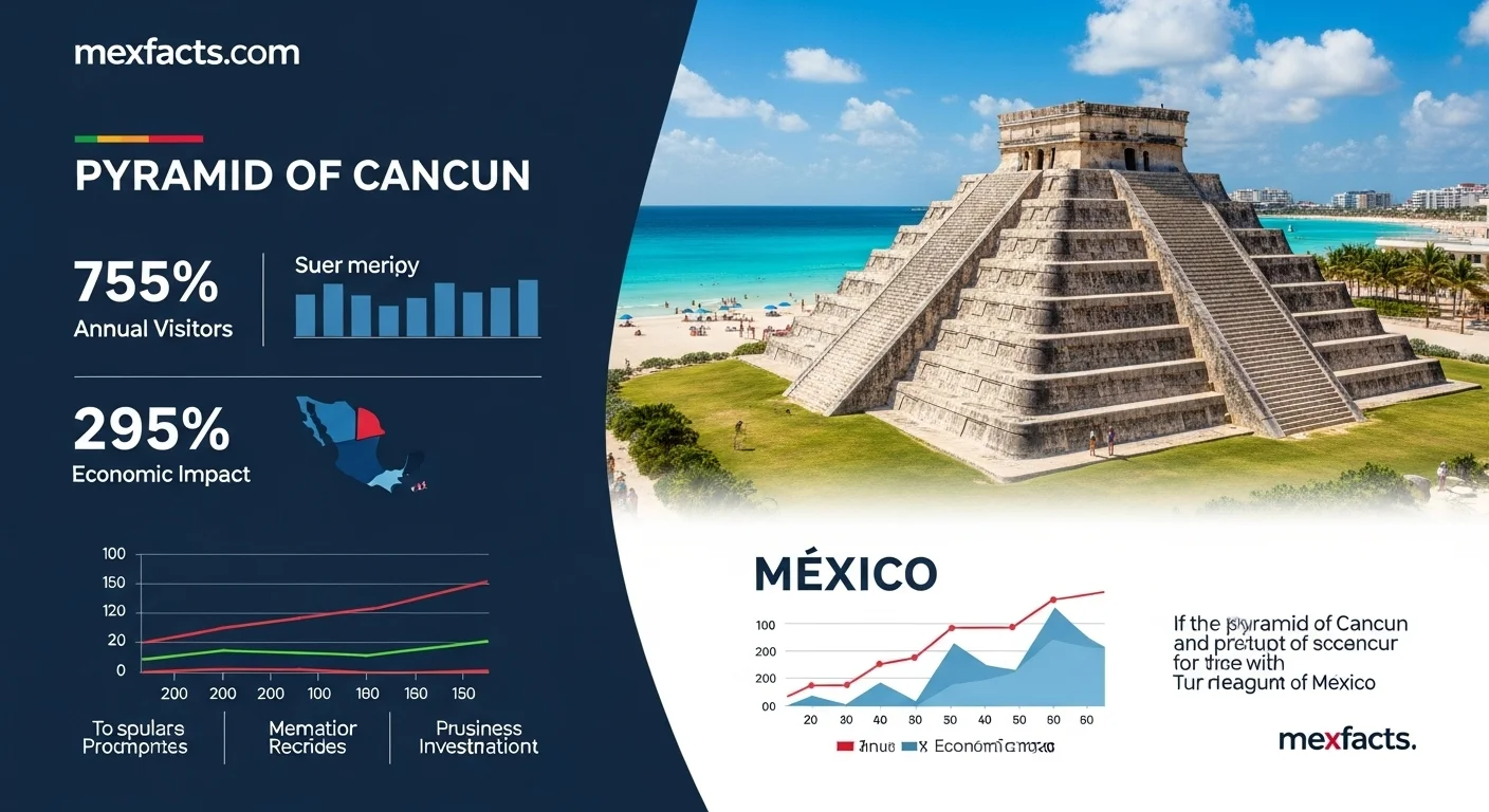 Mexican facts and data about Pyramid Cancun with statistical information